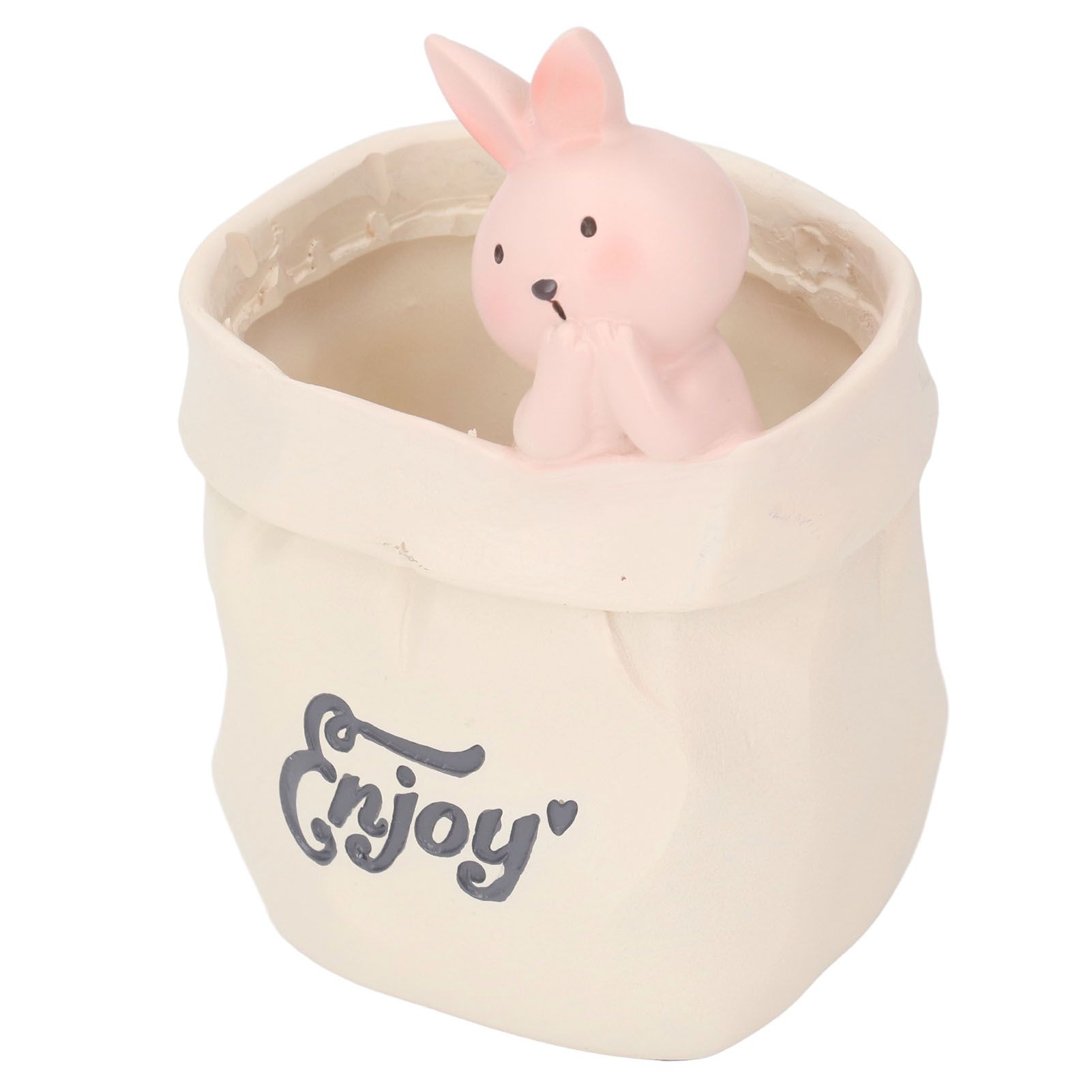 Pen Pencil Holder Desktop Ornament Resin Cute Animal in Grocery Bag Small view 10