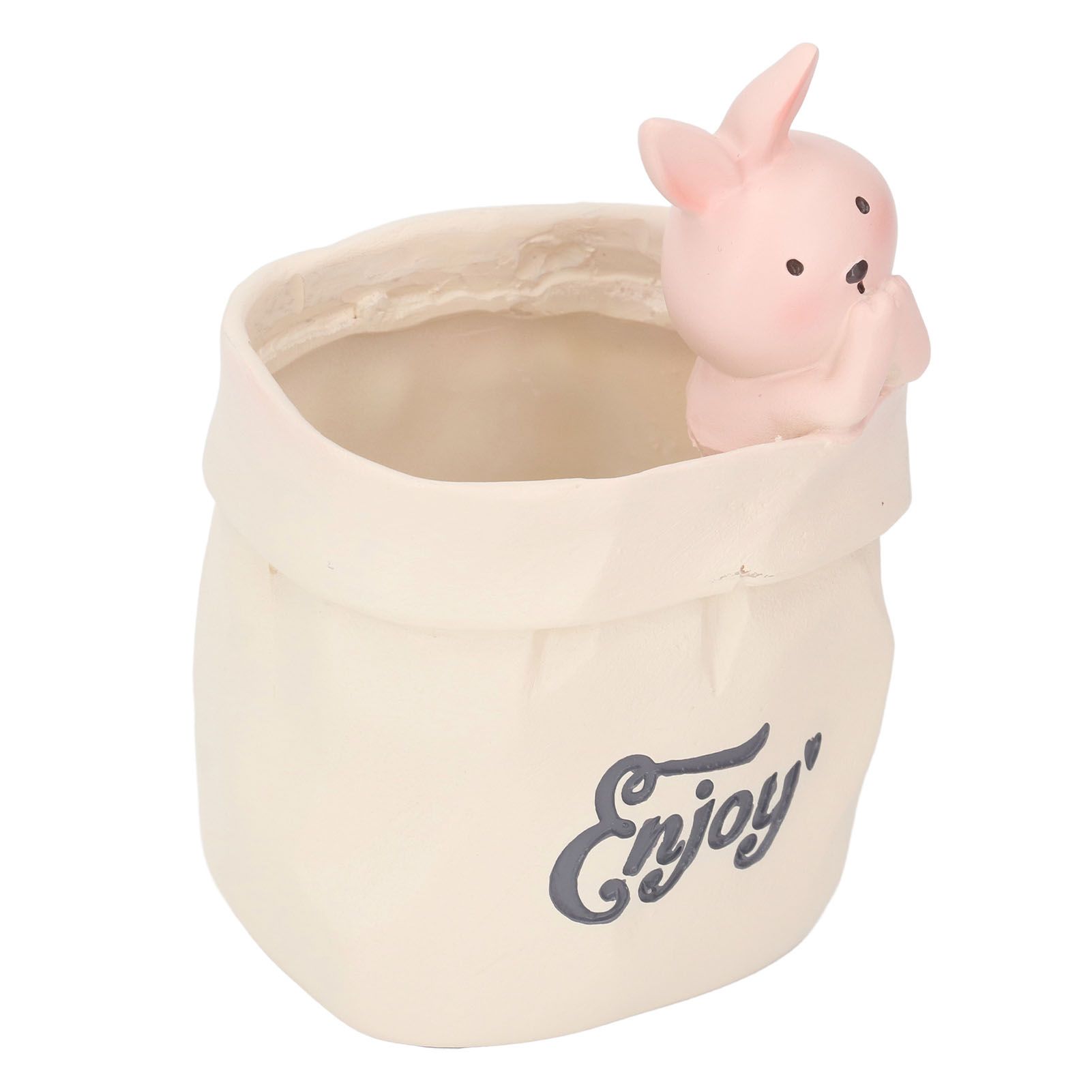 Pen Pencil Holder Desktop Ornament Resin Cute Animal in Grocery Bag Small view 11