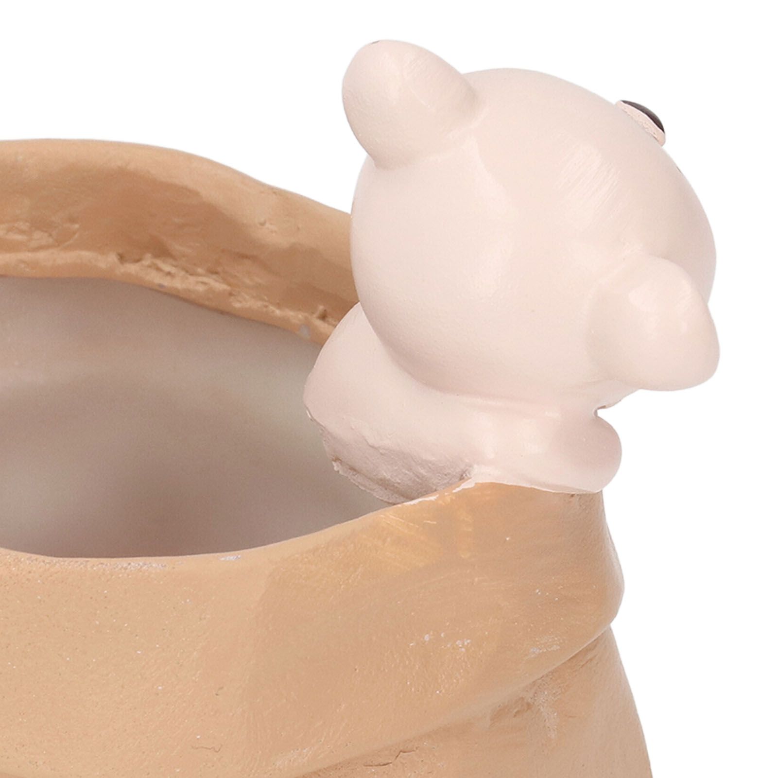 Pen Pencil Holder Desktop Ornament Resin Cute Animal in Grocery Bag Small view 2