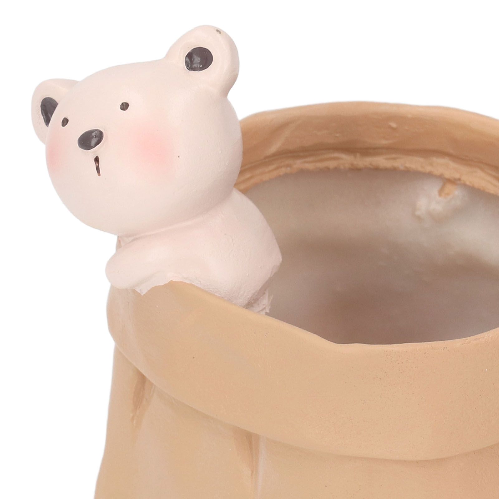 Pen Pencil Holder Desktop Ornament Resin Cute Animal in Grocery Bag Small view 7