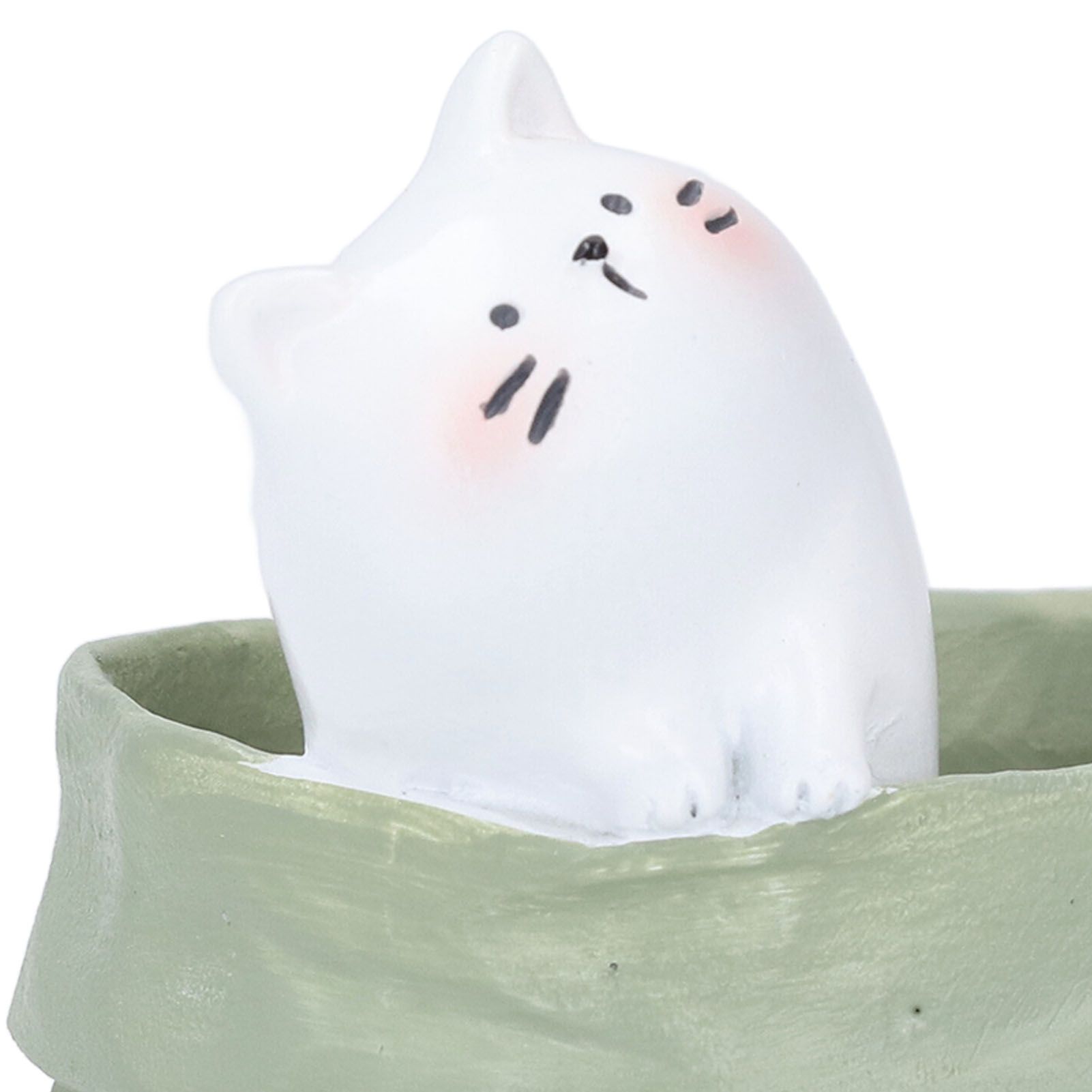 Pen Pencil Holder Desktop Ornament Resin Cute Animal in Grocery Bag Small view 5