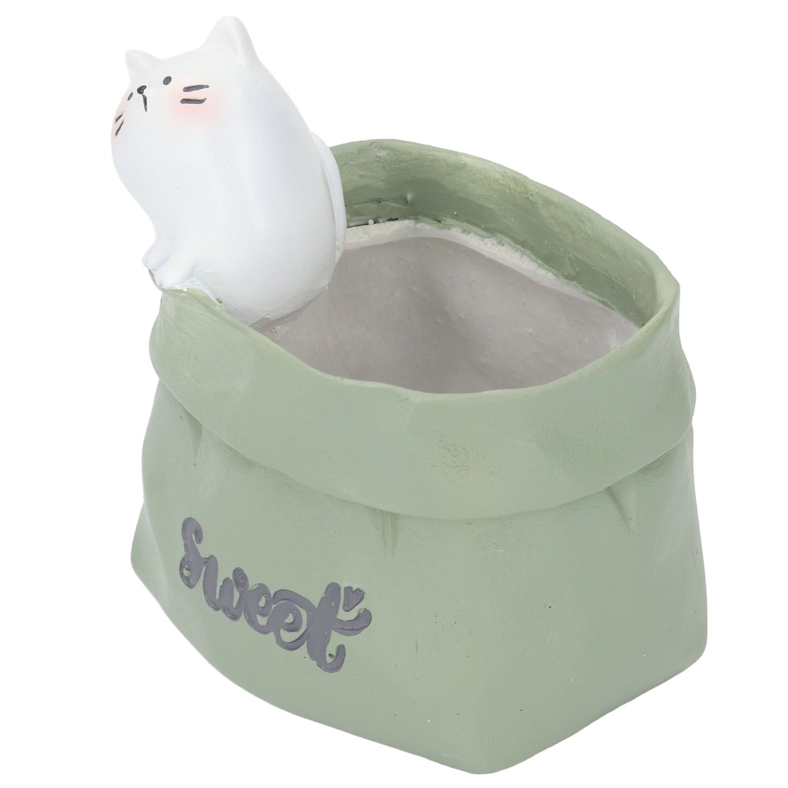 Pen Pencil Holder Desktop Ornament Resin Cute Animal in Grocery Bag Small view 9