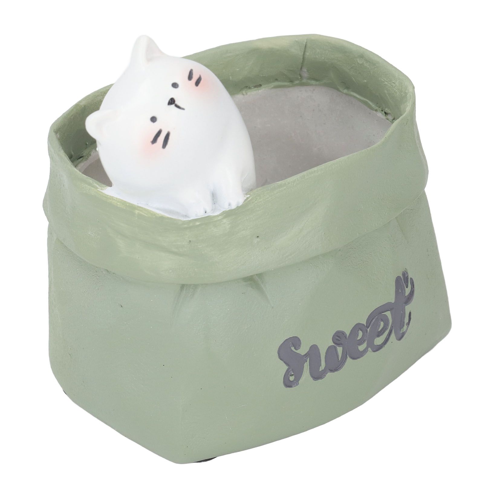 Pen Pencil Holder Desktop Ornament Resin Cute Animal in Grocery Bag Small view 10