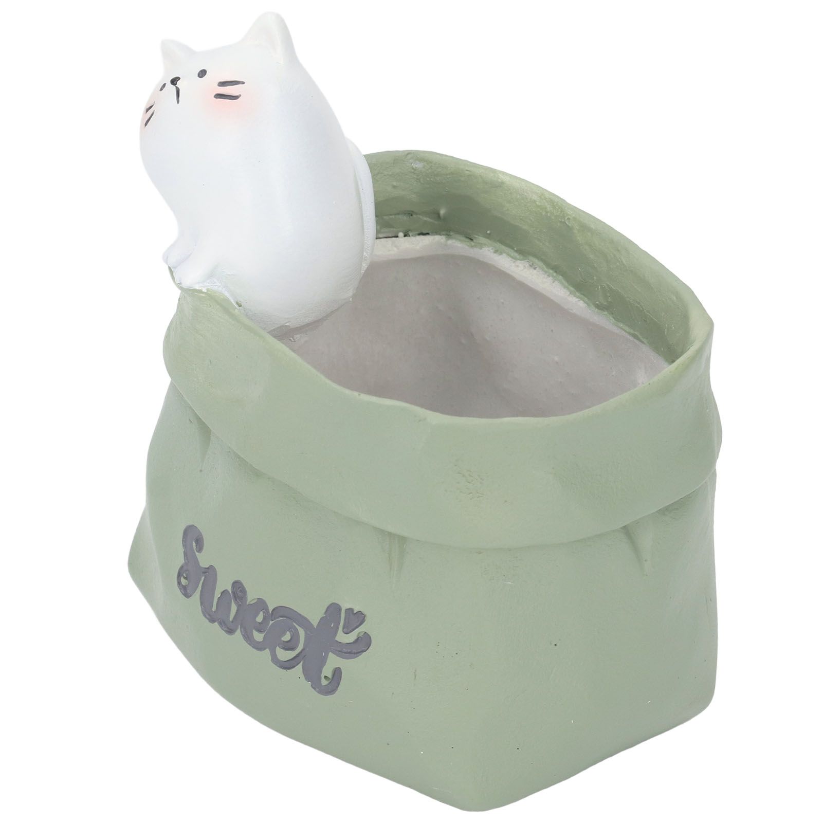 Pen Pencil Holder Desktop Ornament Resin Cute Animal in Grocery Bag Small view 11