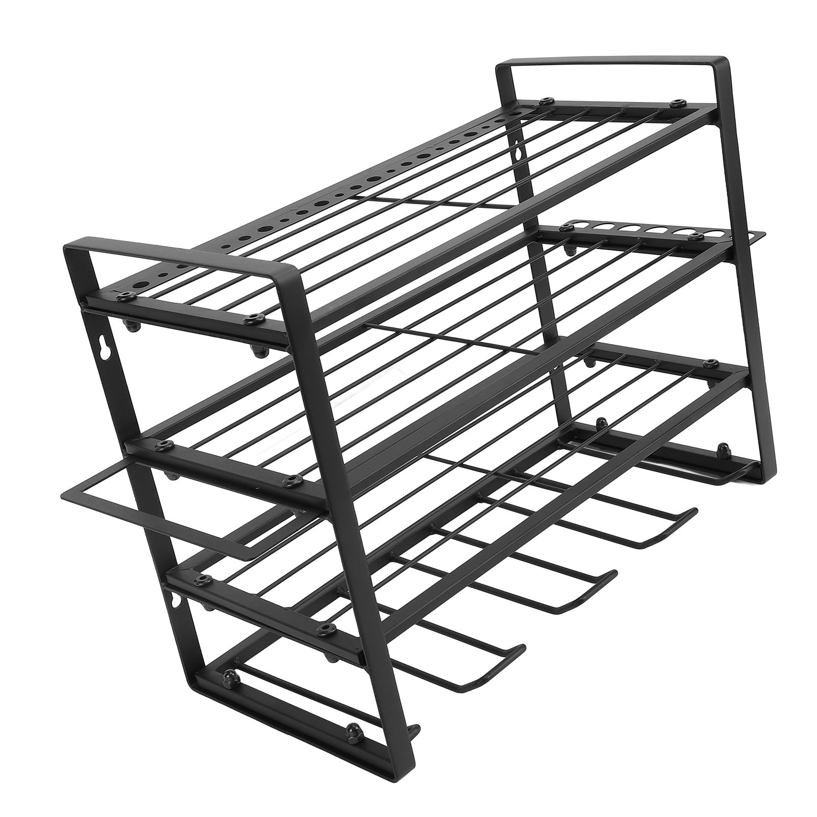 Power Tool Organizer Wall Mount 4 Layer Garage Drill Storage Heavy Duty Metal view 9