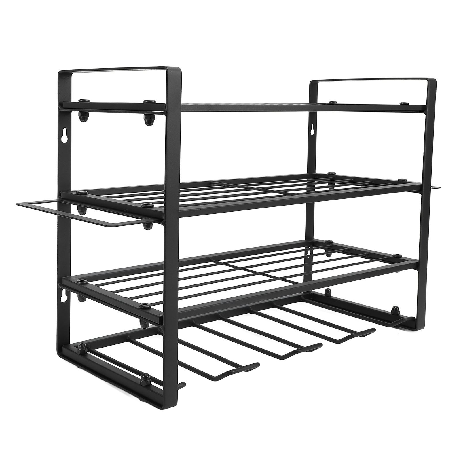 Power Tool Organizer Wall Mount 4 Layer Garage Drill Storage Heavy Duty Metal view 12