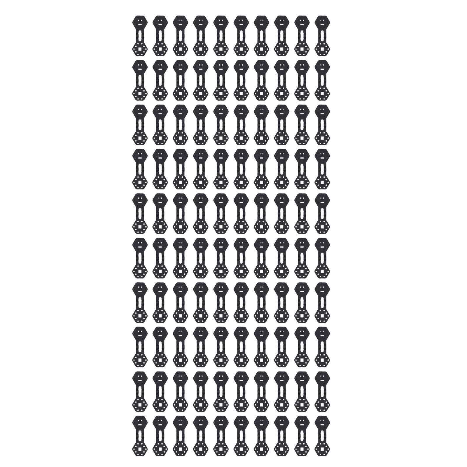 100PCS Shade Cloth Plastic Clips Heavy Duty Lock Grip Hexagonal Sunshade Net view 2