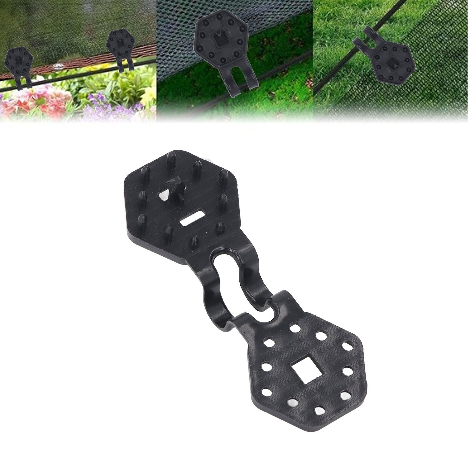 100PCS Shade Cloth Plastic Clips Heavy Duty Lock Grip Hexagonal Sunshade Net view 11