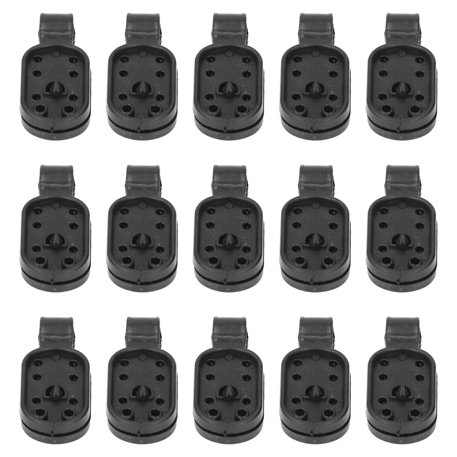 100pcs Shade Cloth Clips Black Oval ABS Easy to Use Sunshade Net Fixing Clips view 4