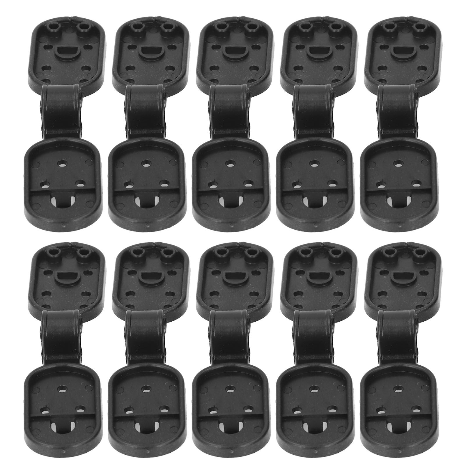 100pcs Shade Cloth Clips Black Oval ABS Easy to Use Sunshade Net Fixing Clips view 6