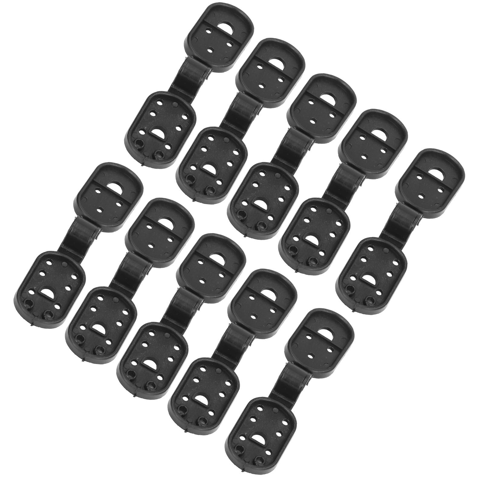 100pcs Shade Cloth Clips Black Oval ABS Easy to Use Sunshade Net Fixing Clips view 8