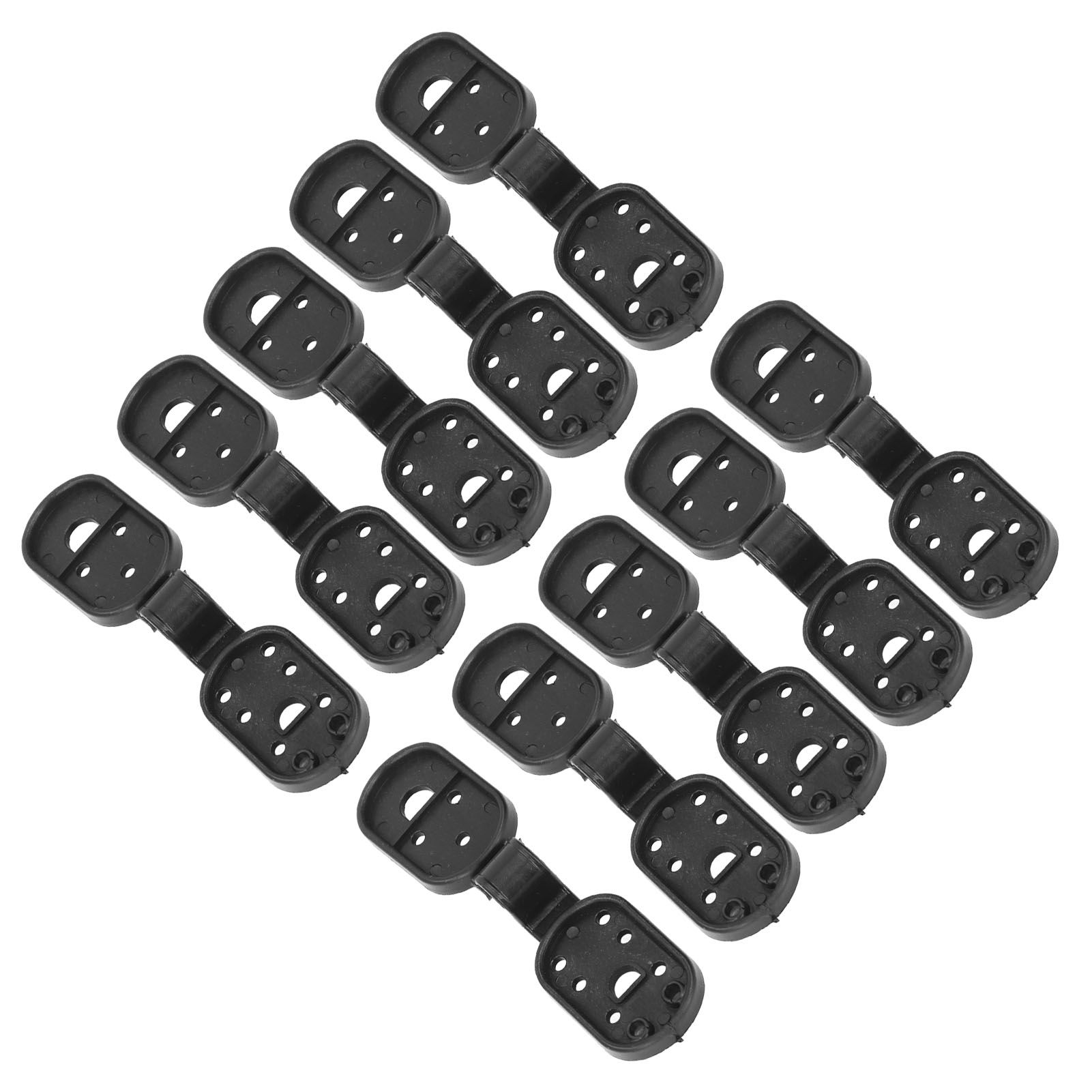 100pcs Shade Cloth Clips Black Oval ABS Easy to Use Sunshade Net Fixing Clips view 9