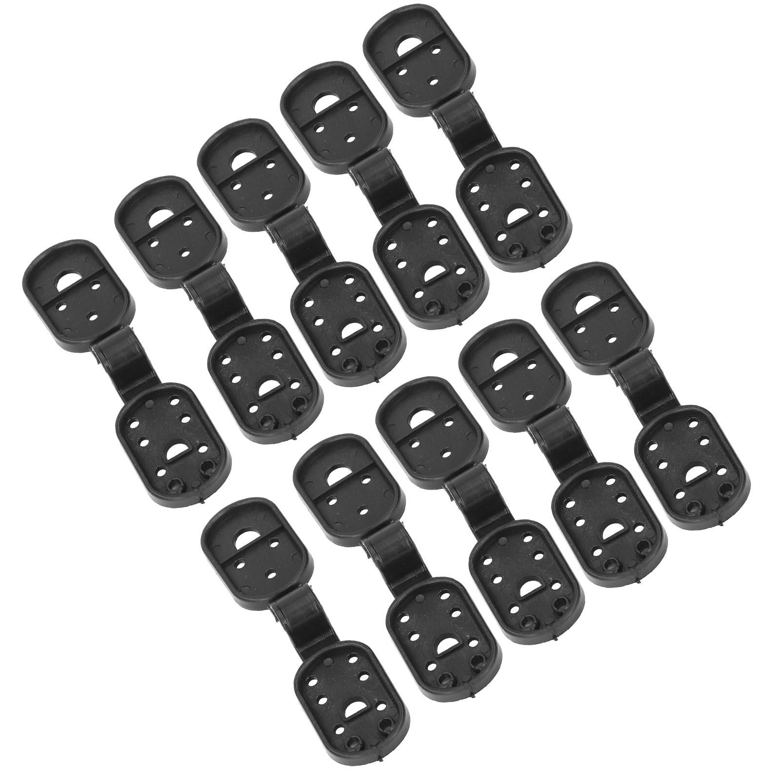 100pcs Shade Cloth Clips Black Oval ABS Easy to Use Sunshade Net Fixing Clips view 10