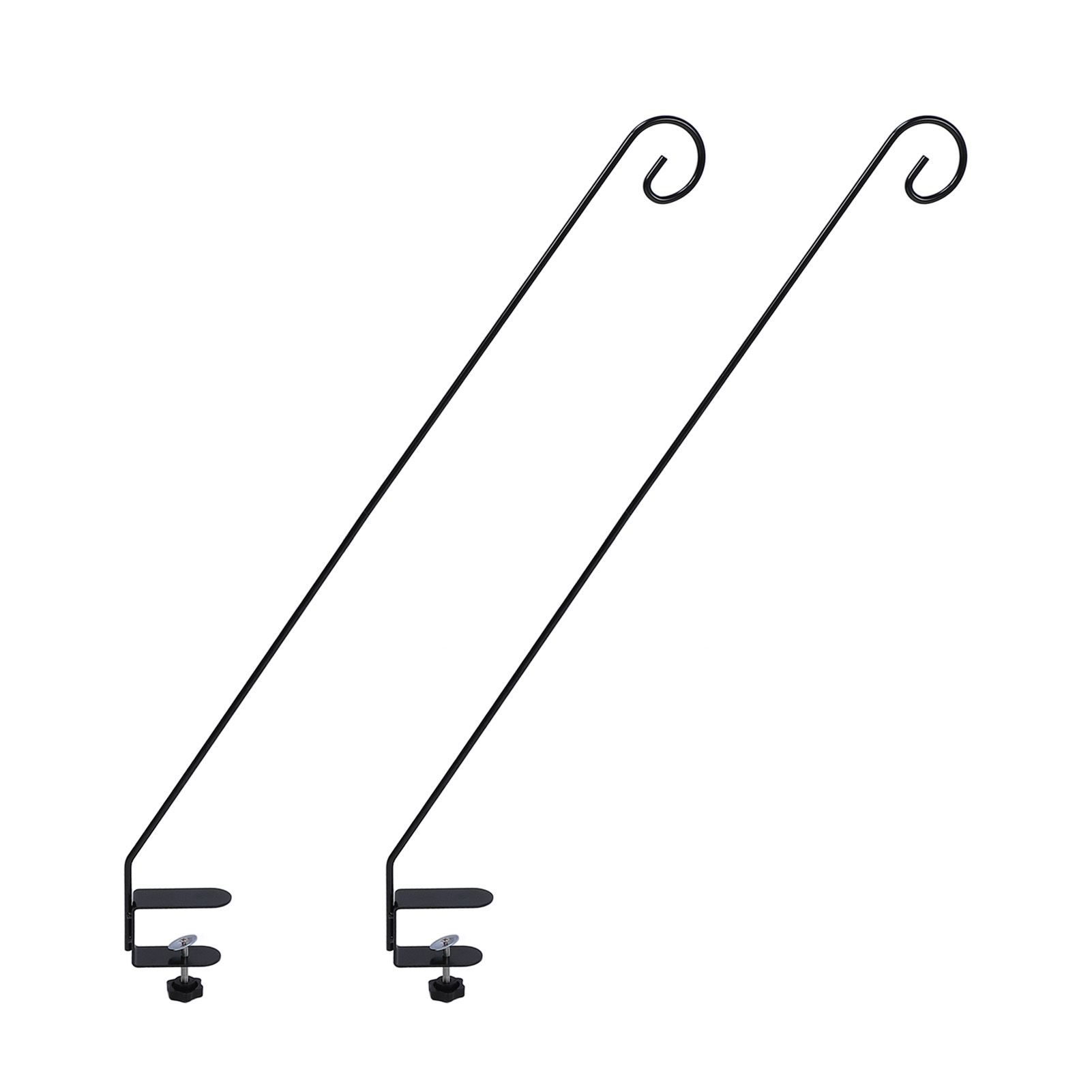 2pcs Extended Fence Deck Hook Rail Hook Heavy Duty Bird Feeder Hook Adjustable — image 1