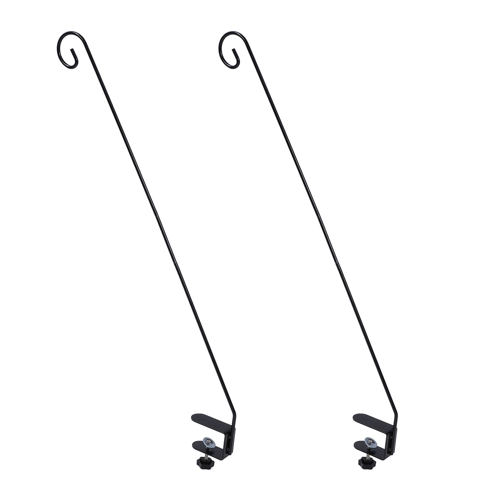 2pcs Extended Fence Deck Hook Rail Hook Heavy Duty Bird Feeder Hook Adjustable view 6