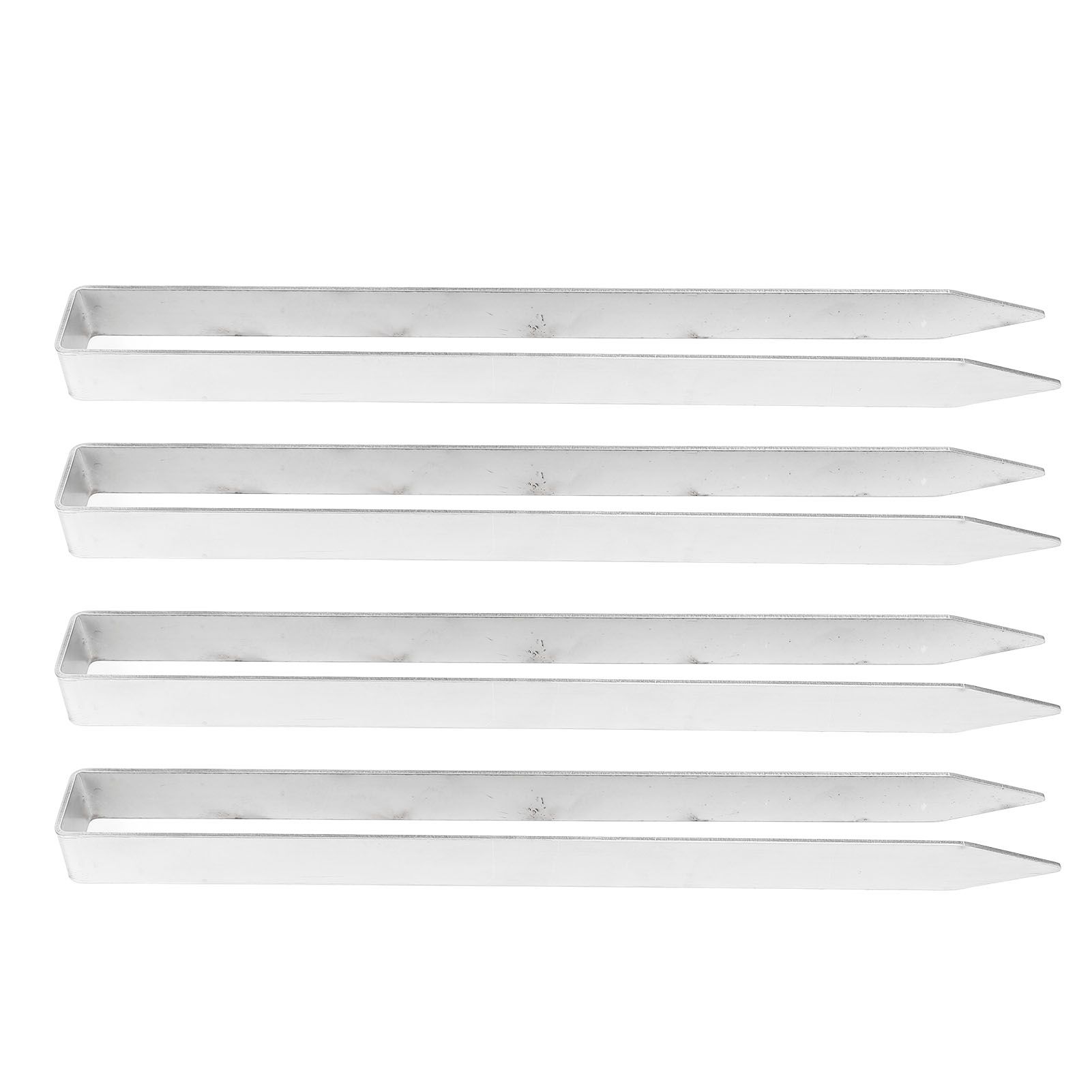 4 Pcs U Shaped Stakes Heavy Duty Stainless Steel Ground Pegs U Shape Rose Arch view 3