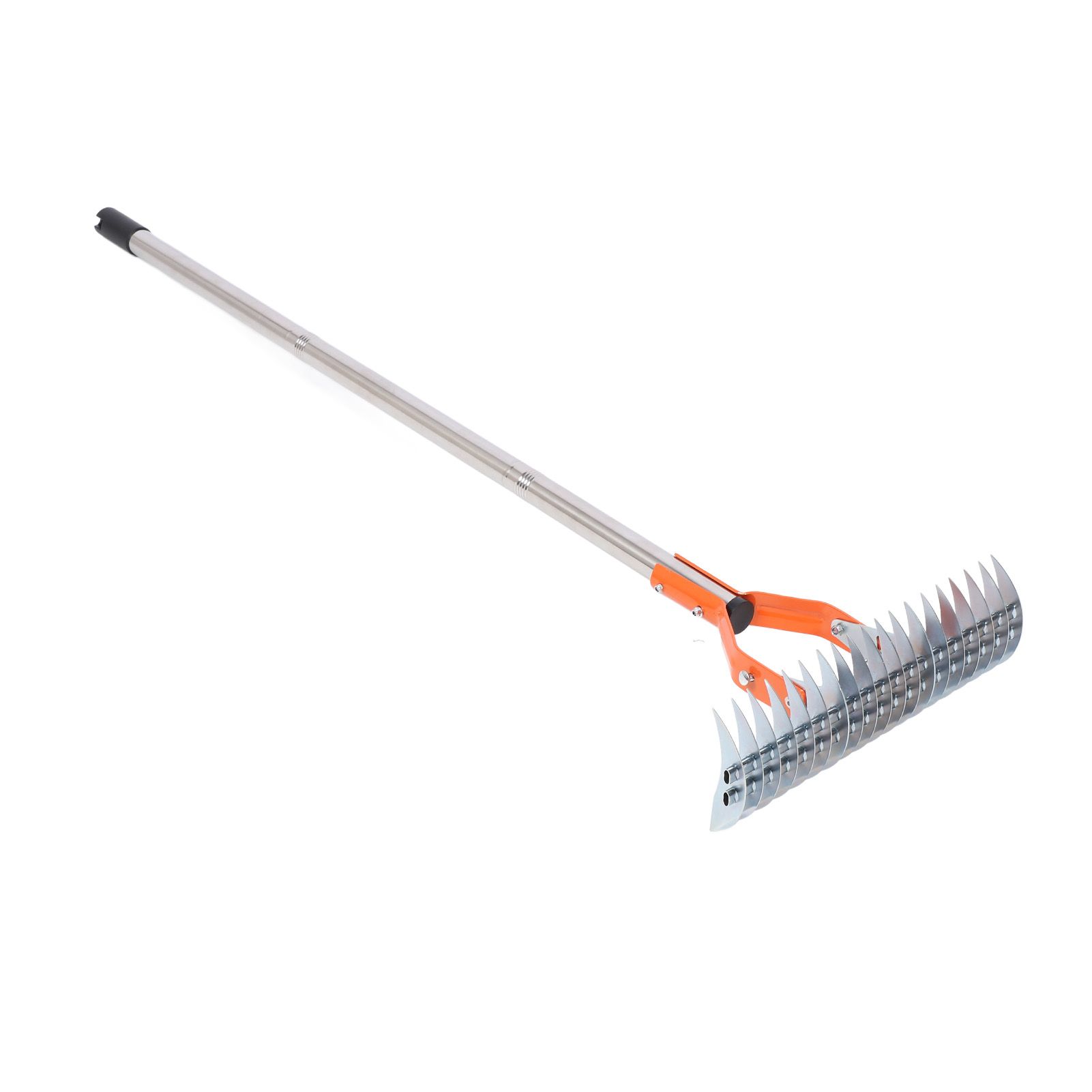 Thatch Rake 14.7 Inch Carbon Steel Stainless Steel Robust Lawn Dethatcher Rake view 4