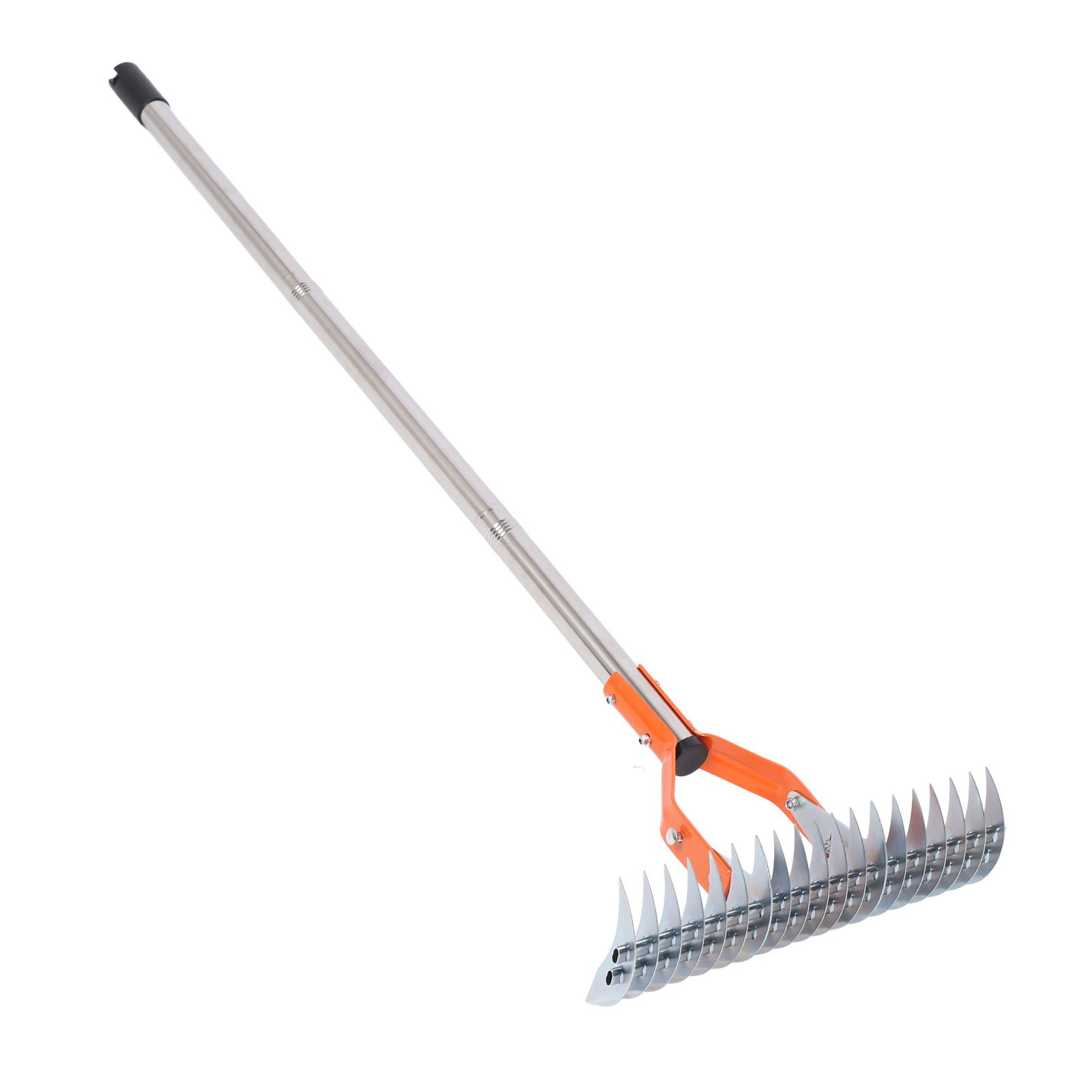 Thatch Rake 14.7 Inch Carbon Steel Stainless Steel Robust Lawn Dethatcher Rake view 6