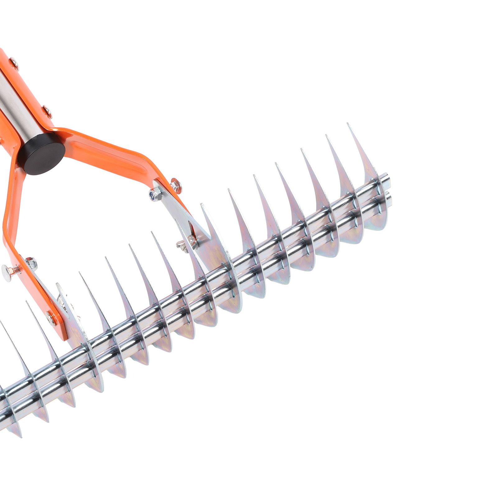 Thatch Rake 14.7 Inch Carbon Steel Stainless Steel Robust Lawn Dethatcher Rake view 7