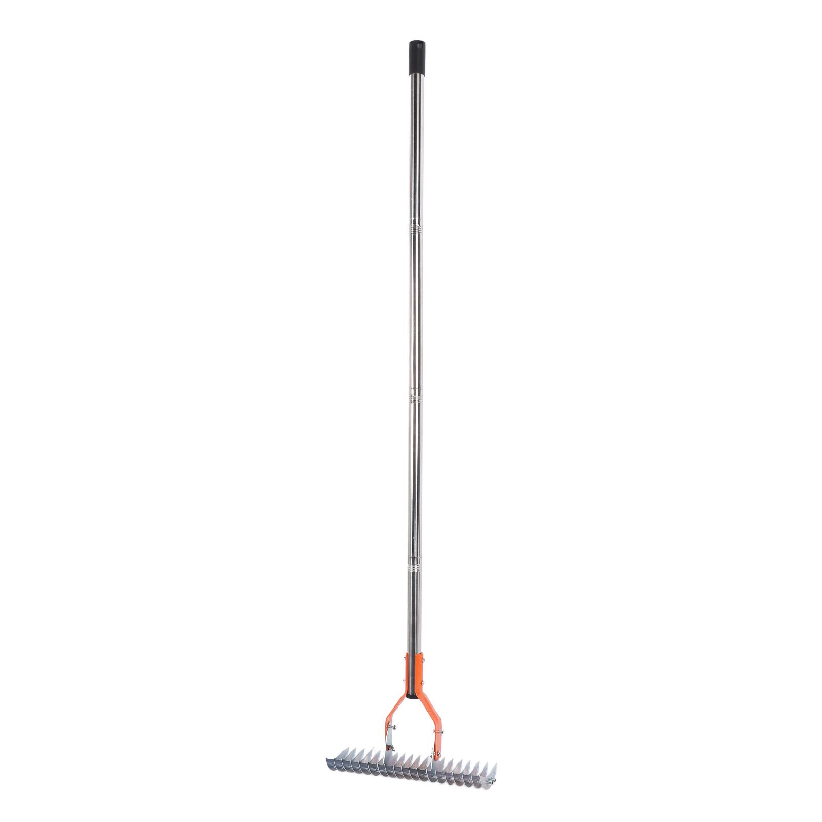 Thatch Rake 14.7 Inch Carbon Steel Stainless Steel Robust Lawn Dethatcher Rake