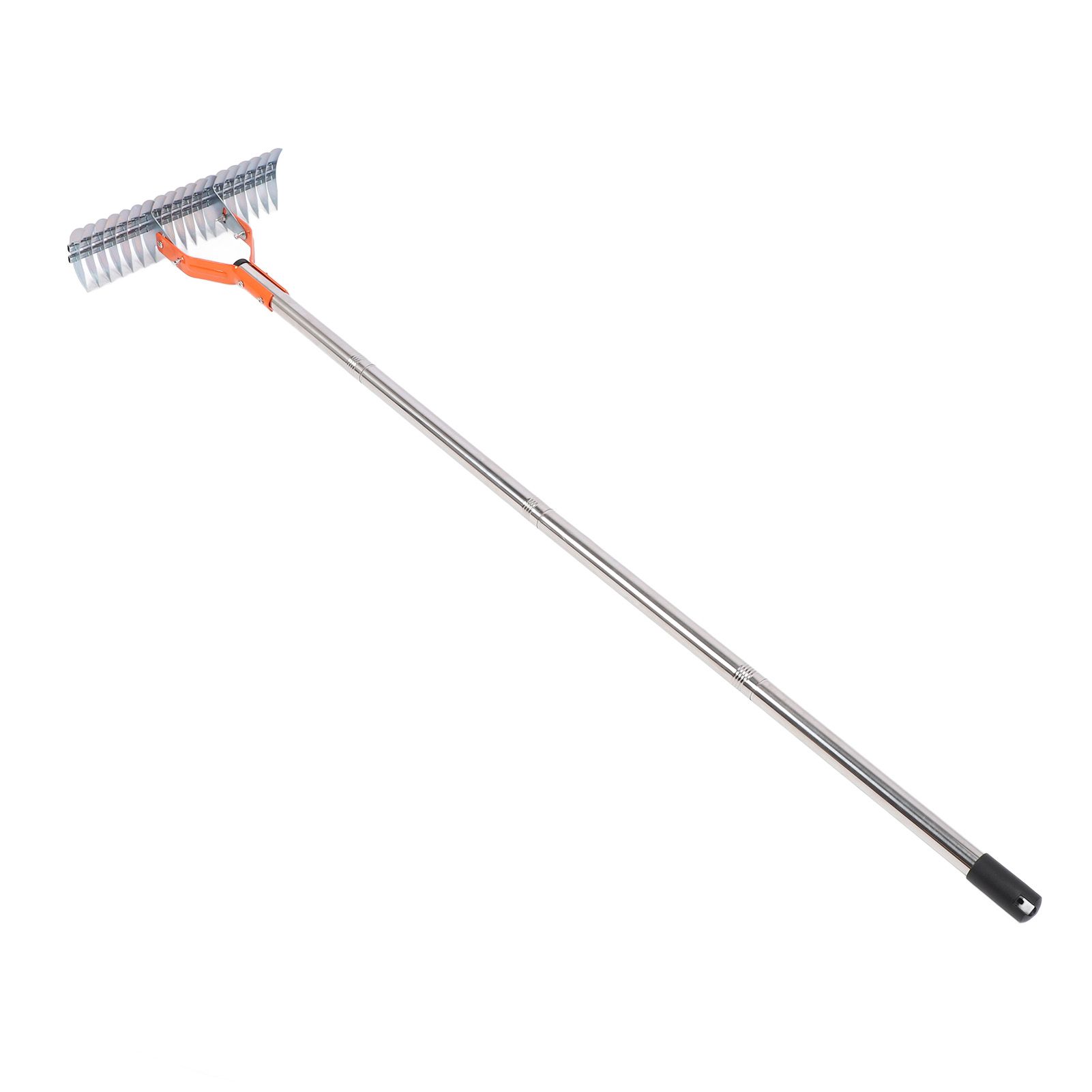 Thatch Rake 14.7 Inch Carbon Steel Stainless Steel Robust Lawn Dethatcher Rake view 4