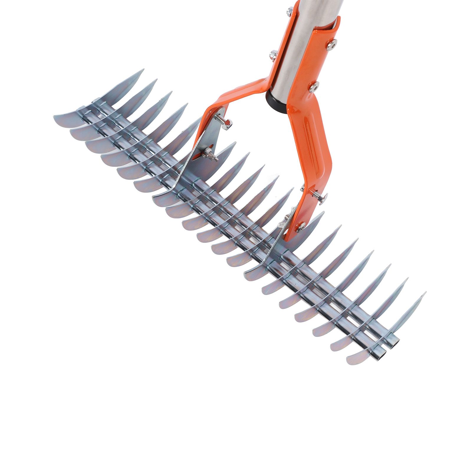 Thatch Rake 14.7 Inch Carbon Steel Stainless Steel Robust Lawn Dethatcher Rake view 5