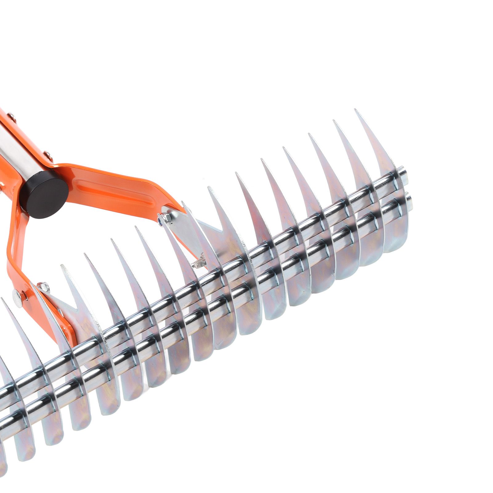 Thatch Rake 14.7 Inch Carbon Steel Stainless Steel Robust Lawn Dethatcher Rake view 7