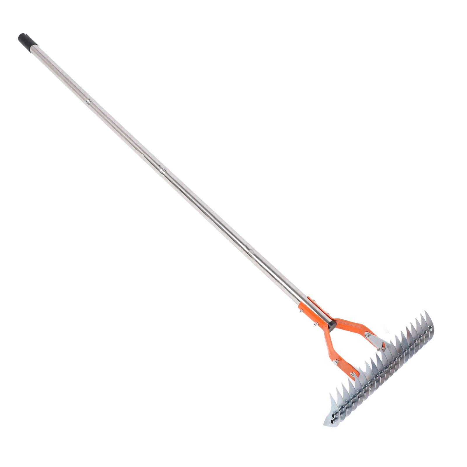 Thatch Rake 14.7 Inch Carbon Steel Stainless Steel Robust Lawn Dethatcher Rake view 8