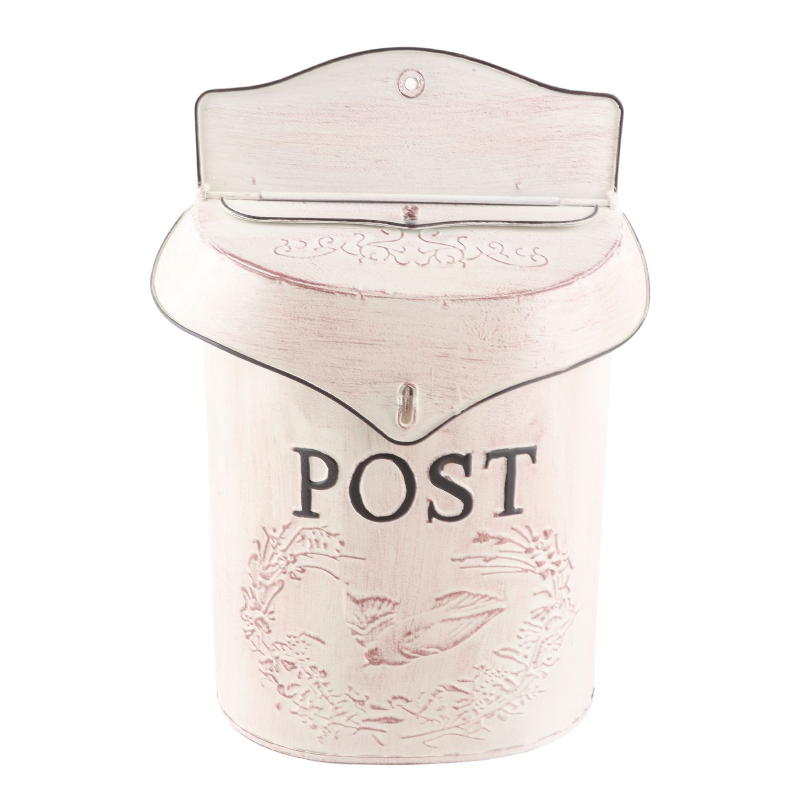 Wall Mount Letter Box Metal Bird Pattern Large Capacity Water Proof Wall view 3