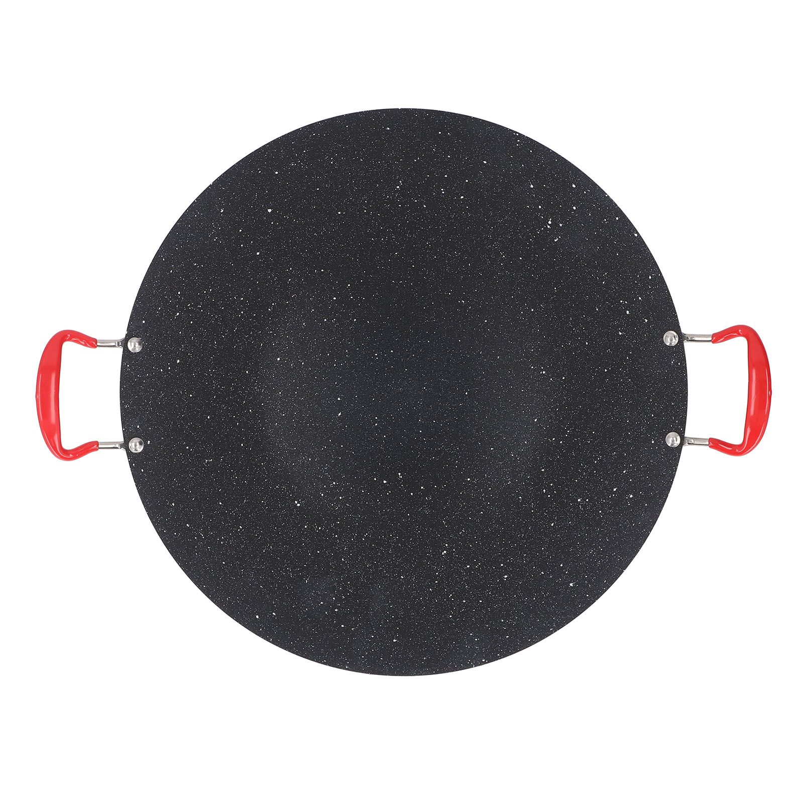 Korean Grill Pan Non Stick Round Portable BBQ Flat Griddle Outdoor Camping view 3