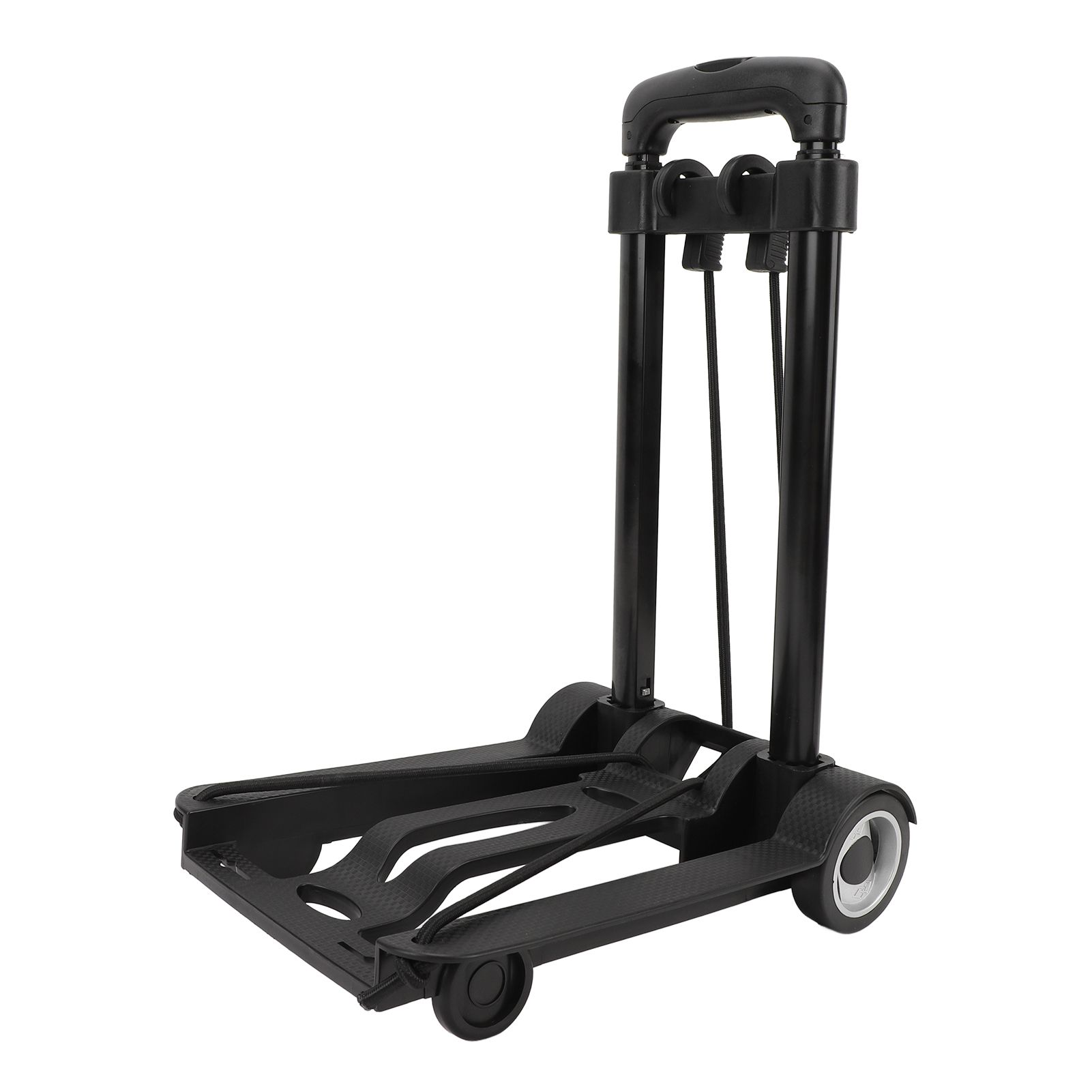Folding Hand Truck Portable Large Capacity Sturdy 4 Secure Wheels Heavy Duty