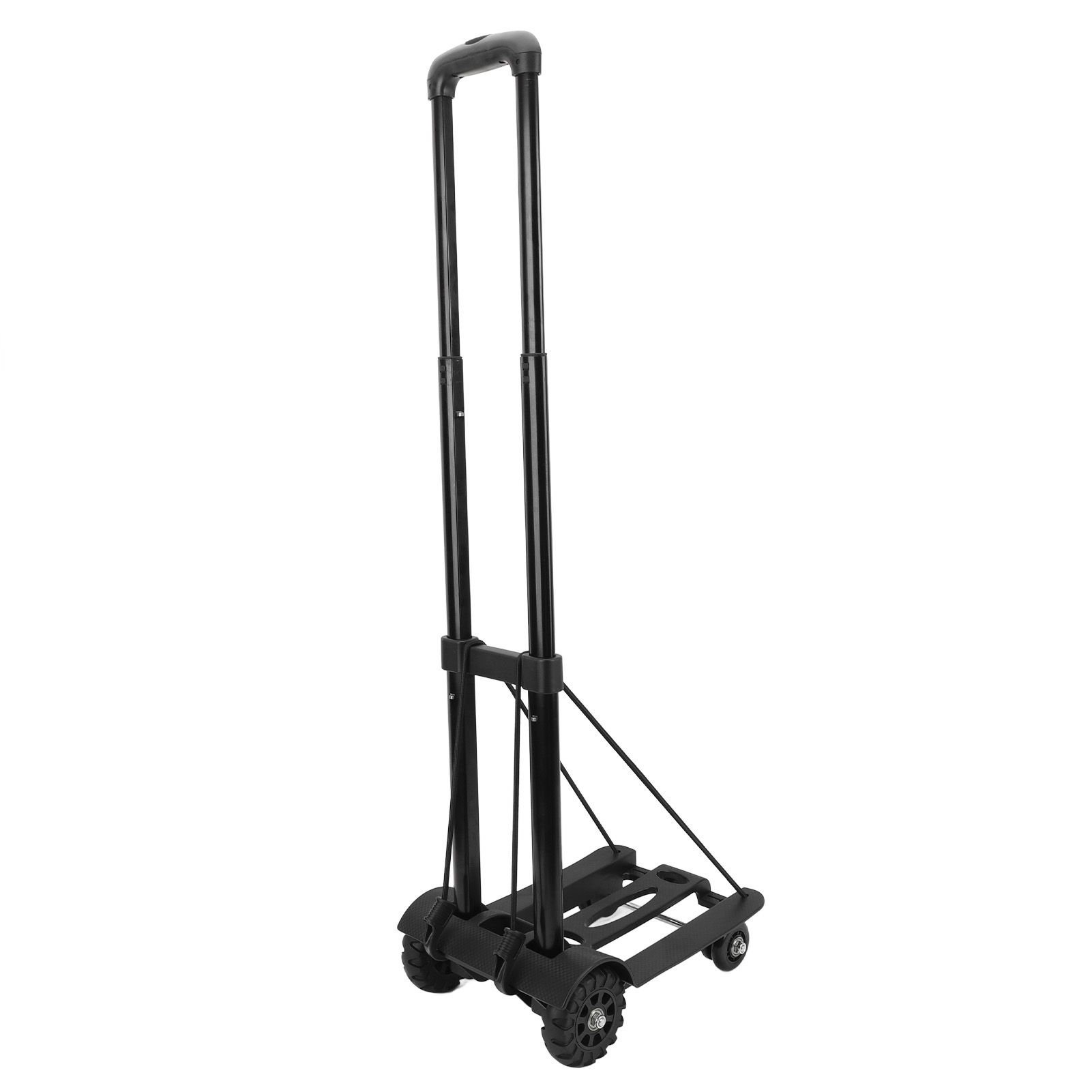 Folding Hand Truck 4 Wheels Iron Tube 99.2 Lb Load Bearing Foldable Luggage