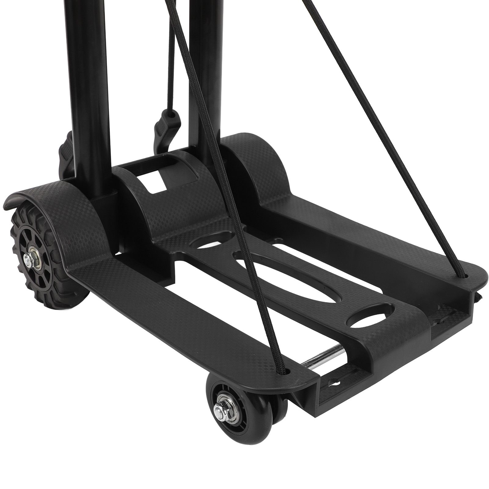 Folding Hand Truck 4 Wheels Iron Tube 99.2 Lb Load Bearing Foldable Luggage view 2