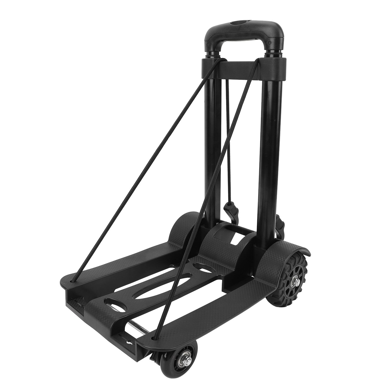 Folding Hand Truck 4 Wheels Iron Tube 99.2 Lb Load Bearing Foldable Luggage view 3