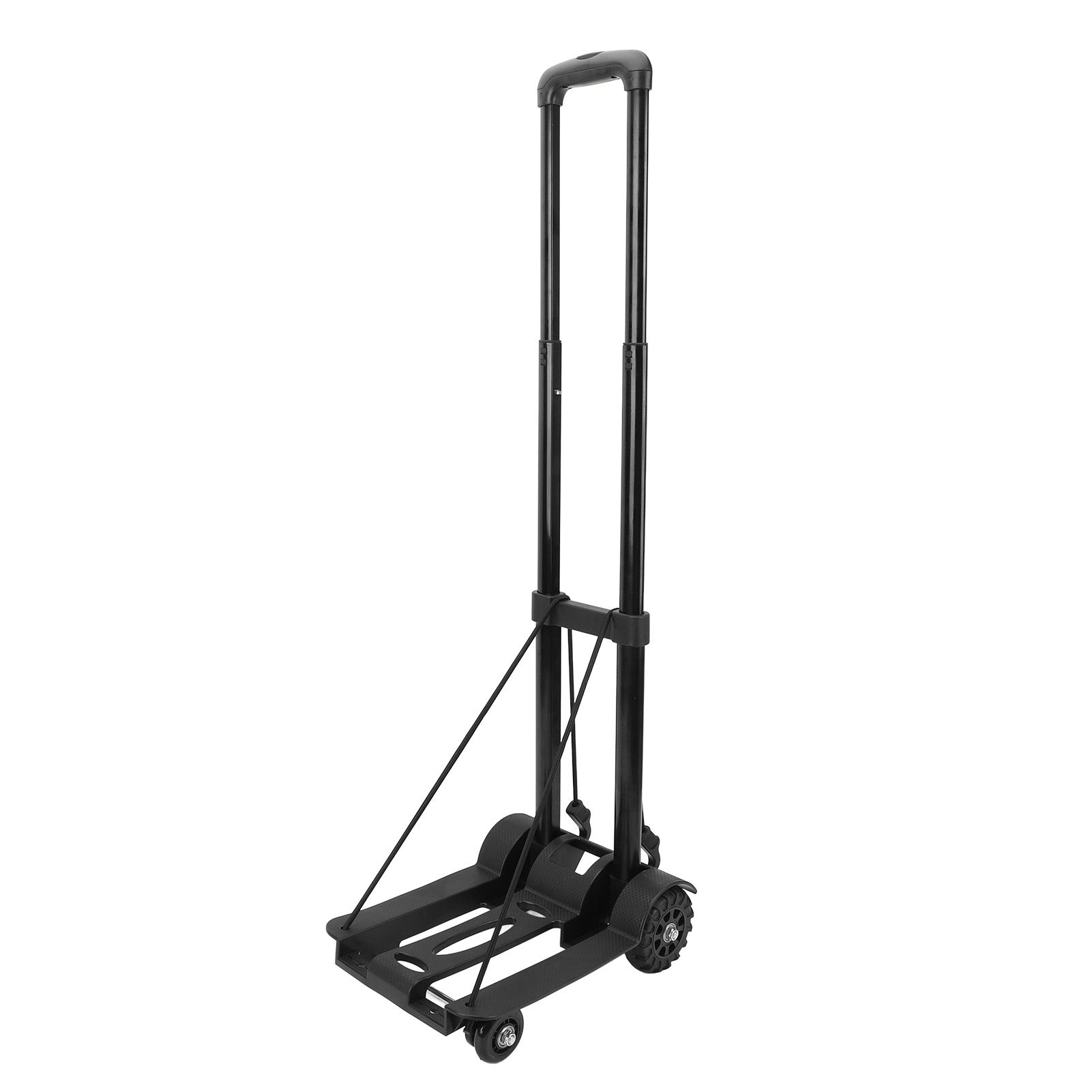 Folding Hand Truck 4 Wheels Iron Tube 99.2 Lb Load Bearing Foldable Luggage view 6