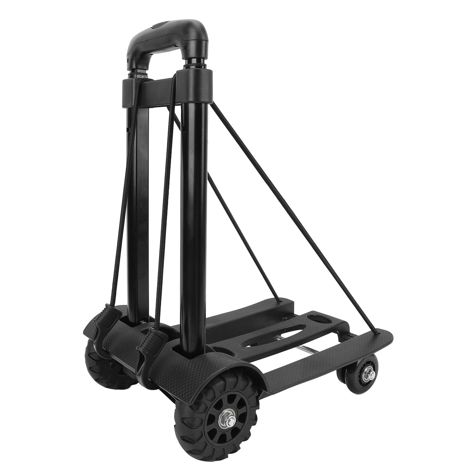 Folding Hand Truck 4 Wheels Iron Tube 99.2 Lb Load Bearing Foldable Luggage view 11