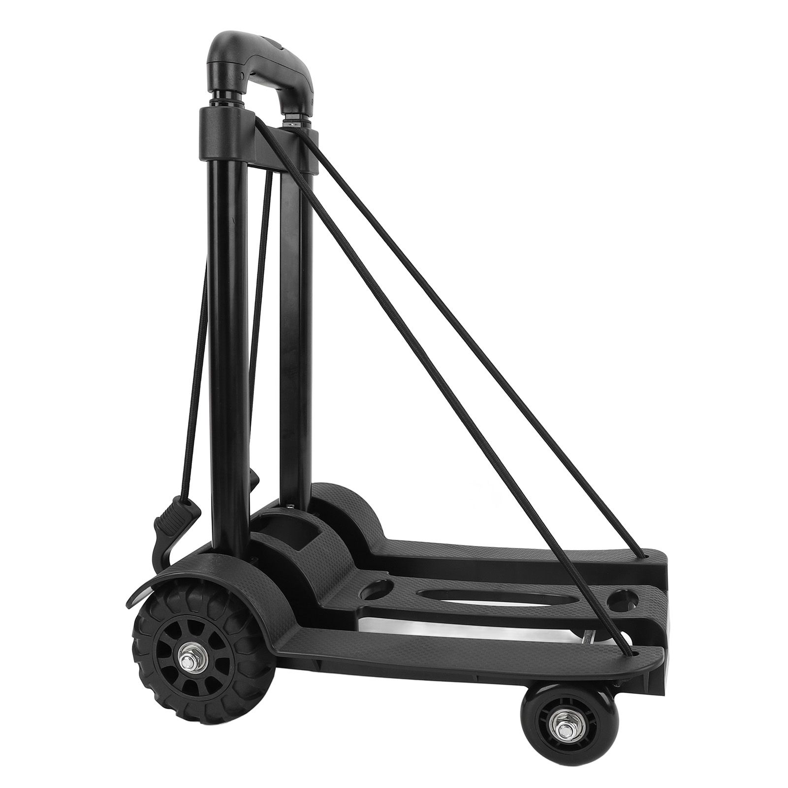 Folding Hand Truck 4 Wheels Iron Tube 99.2 Lb Load Bearing Foldable Luggage view 12
