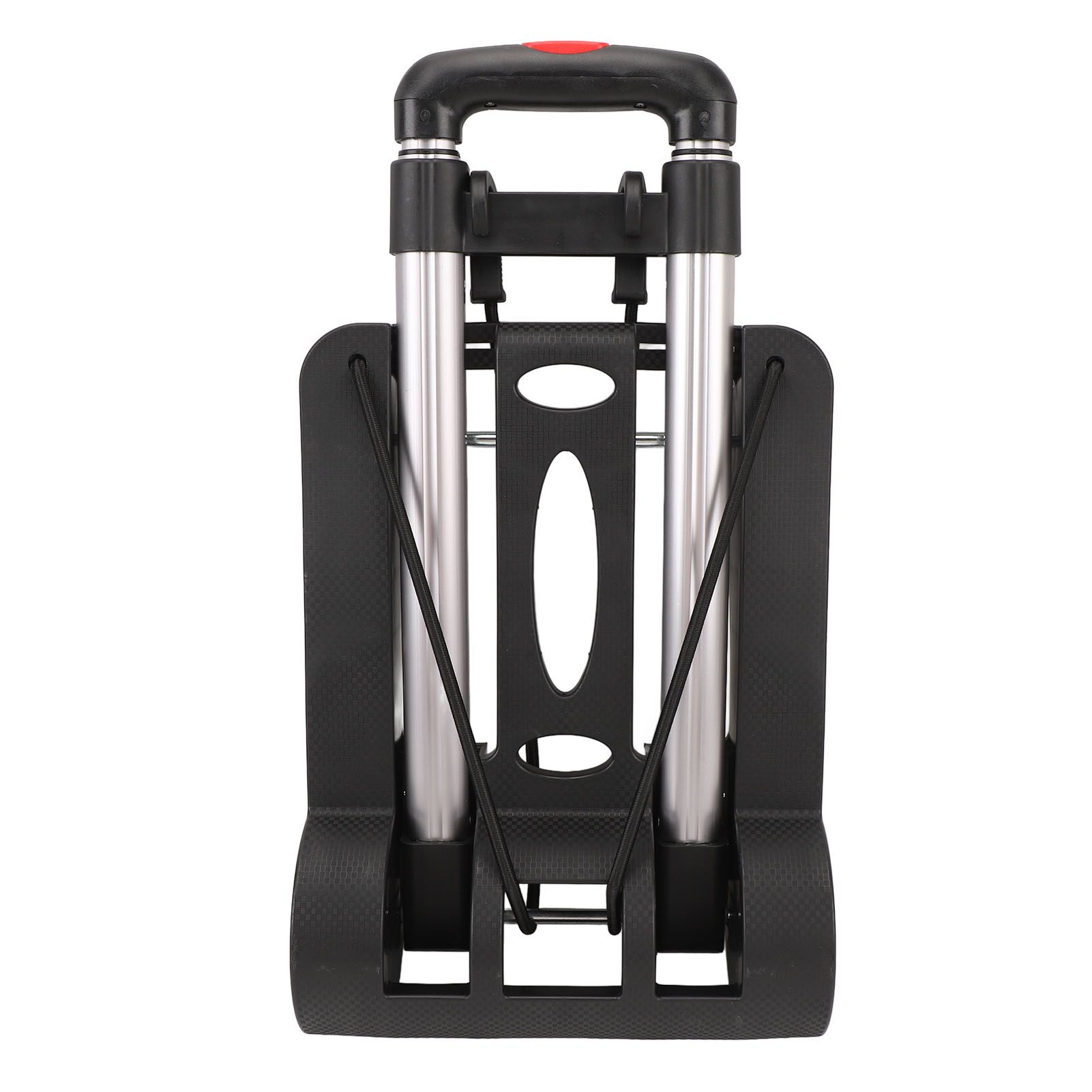 Folding Hand Truck Aluminum Alloy 4 Wheels 40kg Load Dolly Cart for Shopping