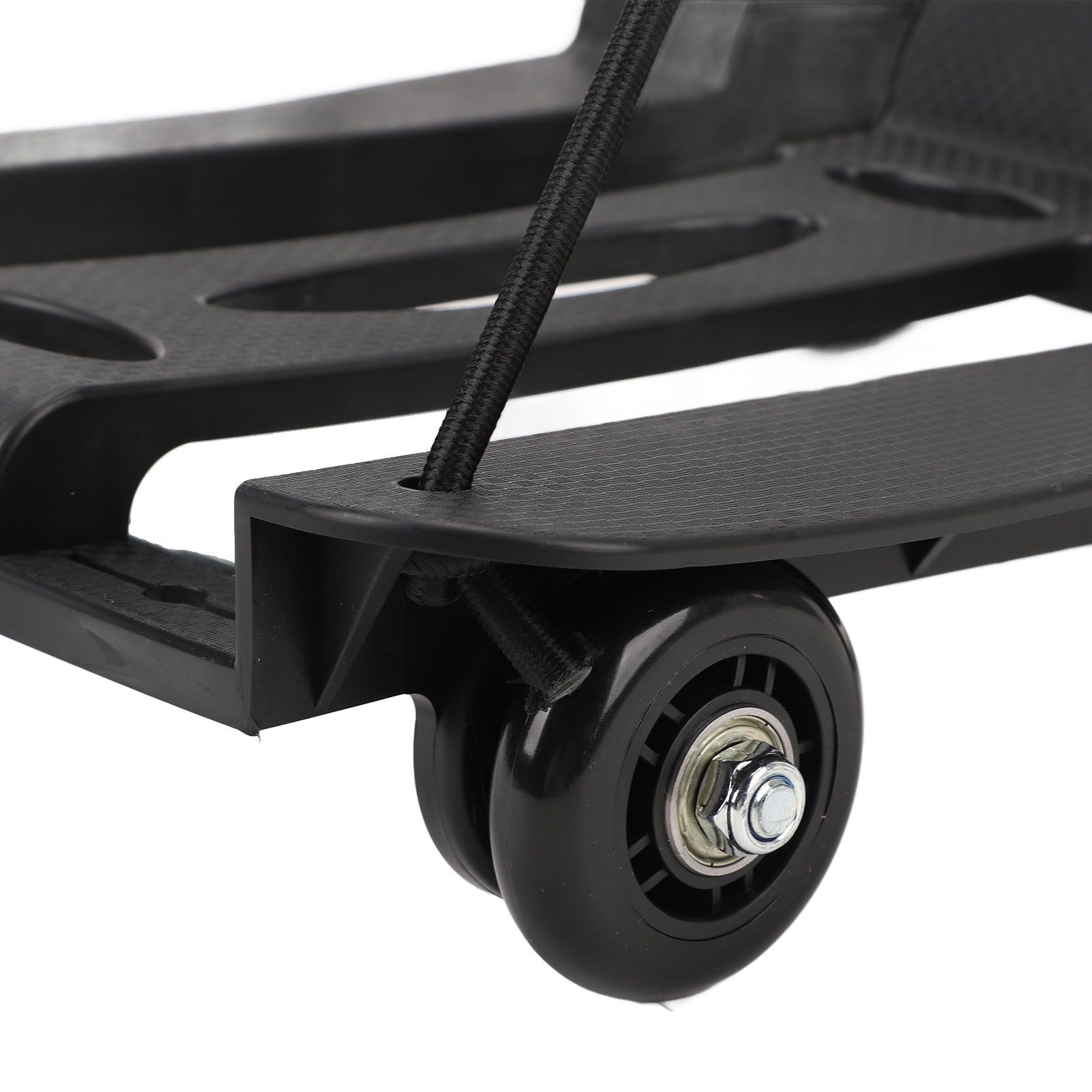 Folding Hand Truck Aluminum Alloy 4 Wheels 40kg Load Dolly Cart for Shopping view 2