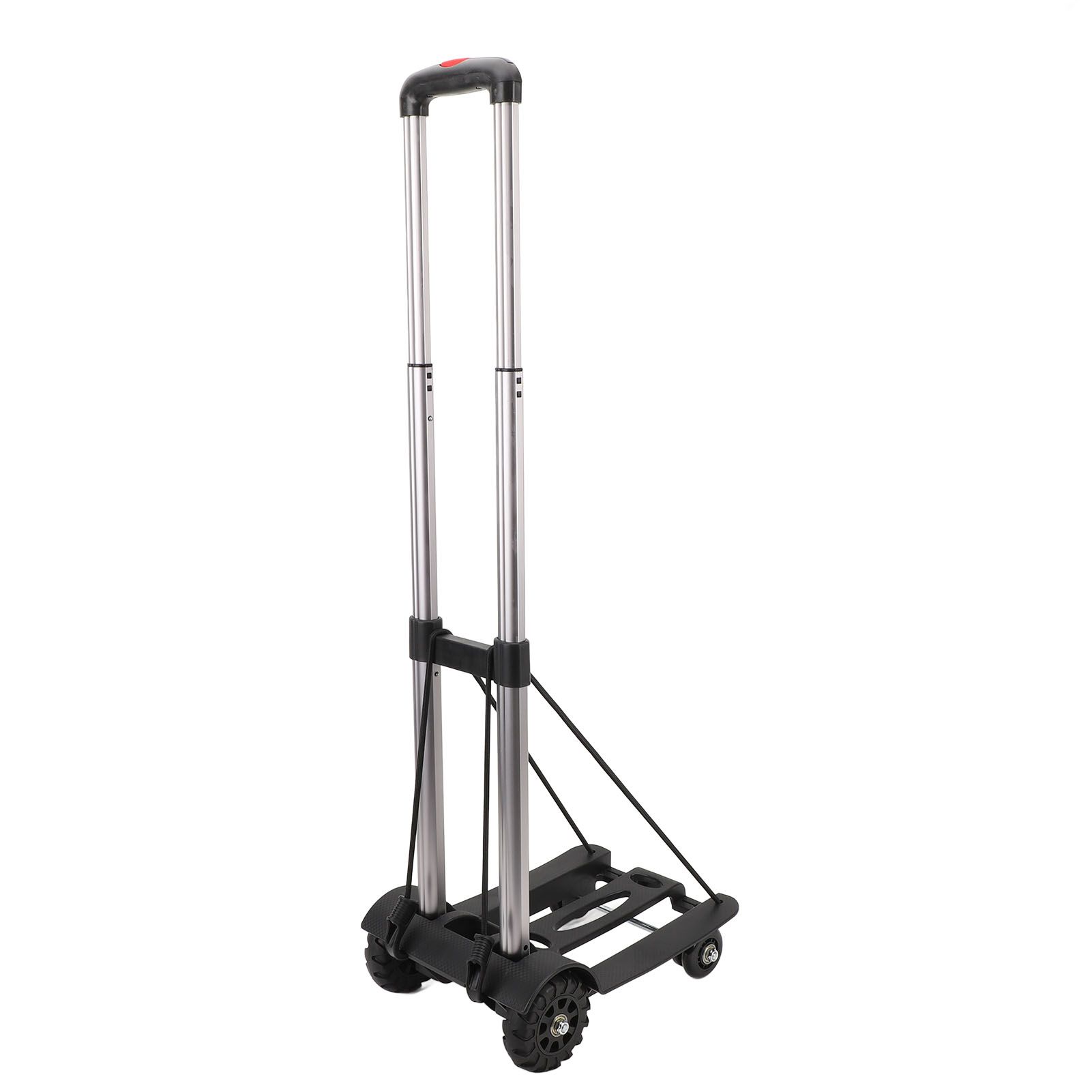 Folding Hand Truck Aluminum Alloy 4 Wheels 40kg Load Dolly Cart for Shopping view 6