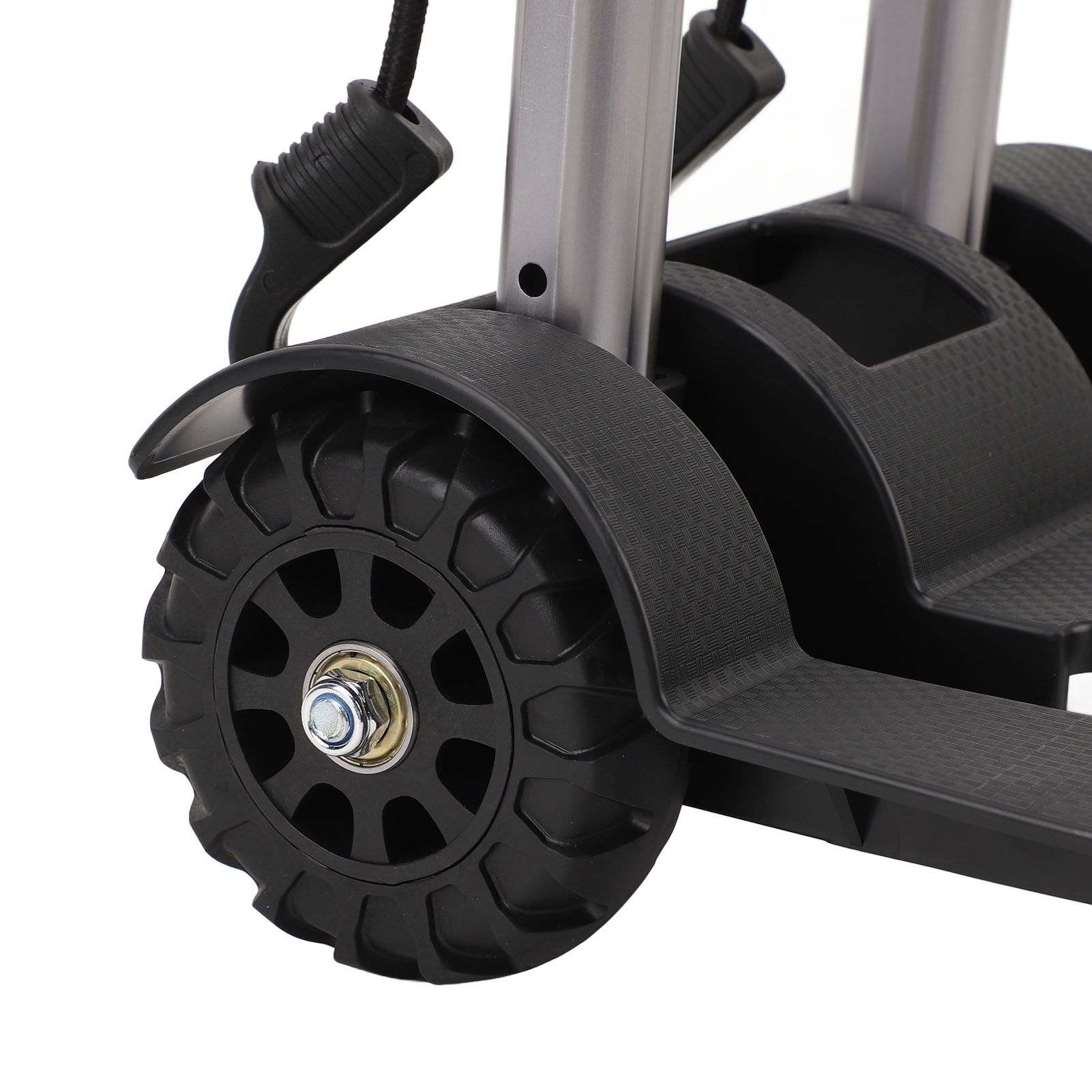 Folding Hand Truck Aluminum Alloy 4 Wheels 40kg Load Dolly Cart for Shopping view 7