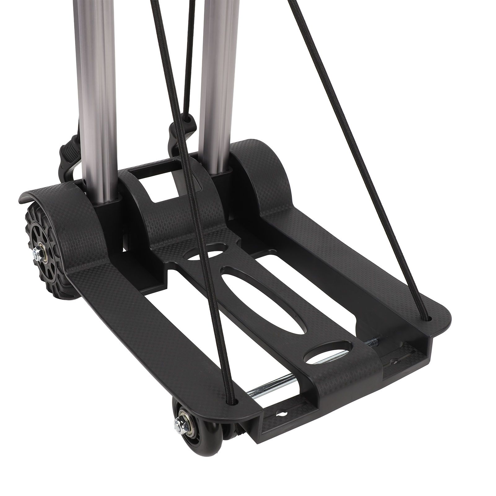 Folding Hand Truck Aluminum Alloy 4 Wheels 40kg Load Dolly Cart for Shopping view 9