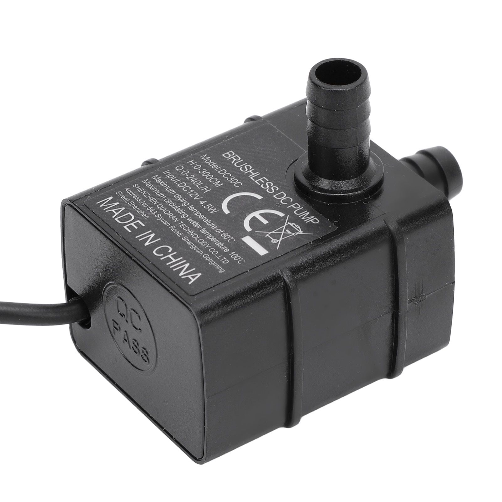 Micro Submersible Pump DC 12V 4.5W 240L/H 300cm Lift IP68 Brushless Water view 9
