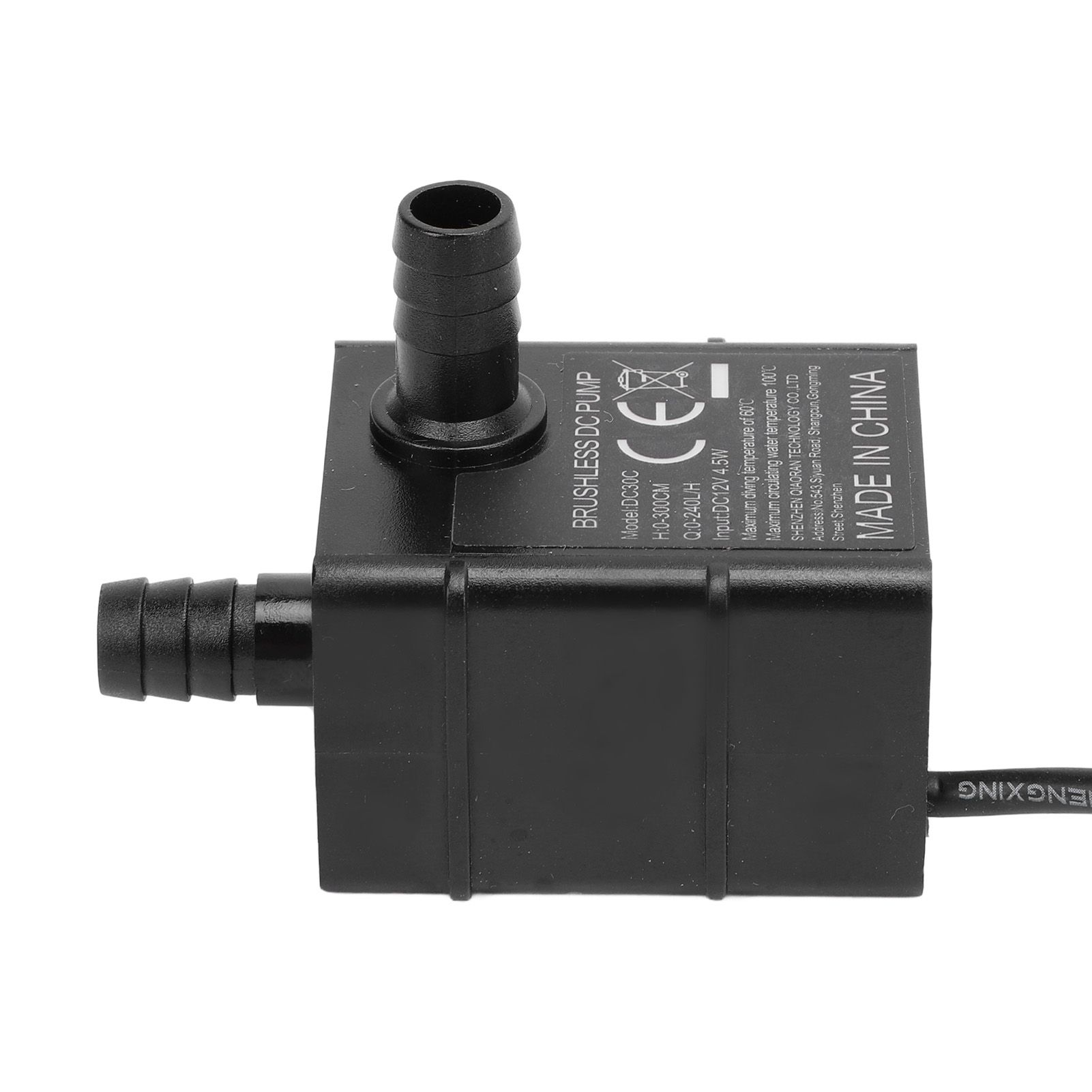 Micro Submersible Pump DC 12V 4.5W 240L/H 300cm Lift IP68 Brushless Water view 12