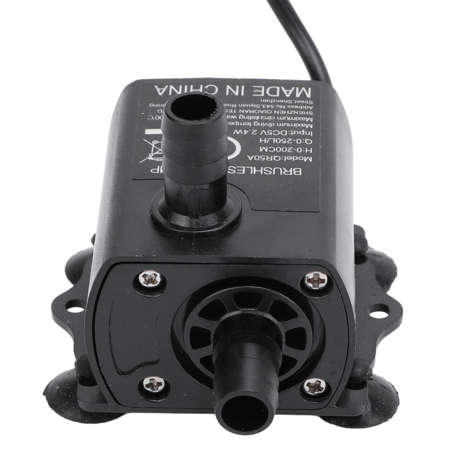 Small Submersible Water Pump 0‑200cm Lift 0‑250LPH IP68 Rating DC5V 2.4W USB view 9
