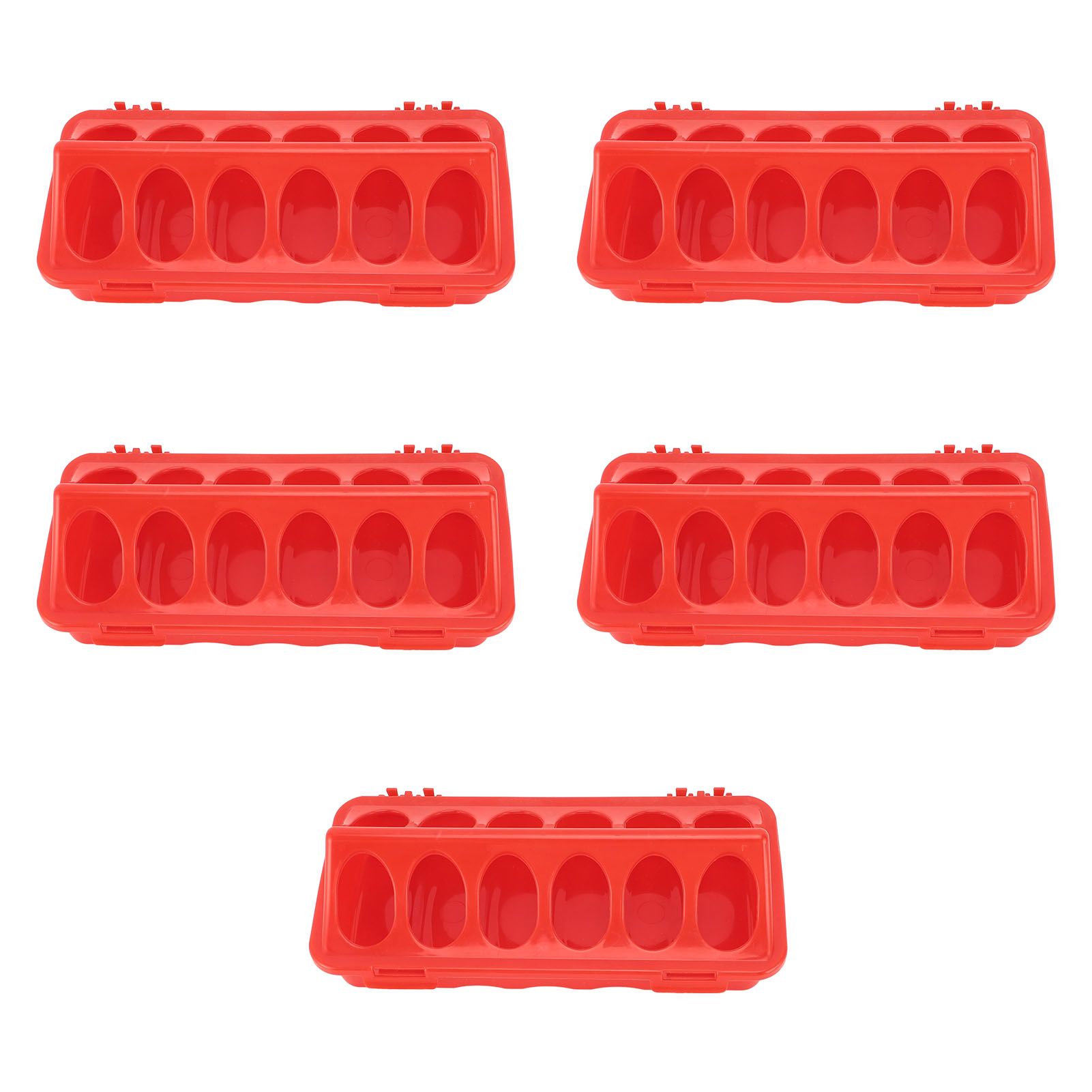 5pcs Flip Top Pigeon Feeder Anti Spill Feeding Tray No Waste No Mess Small