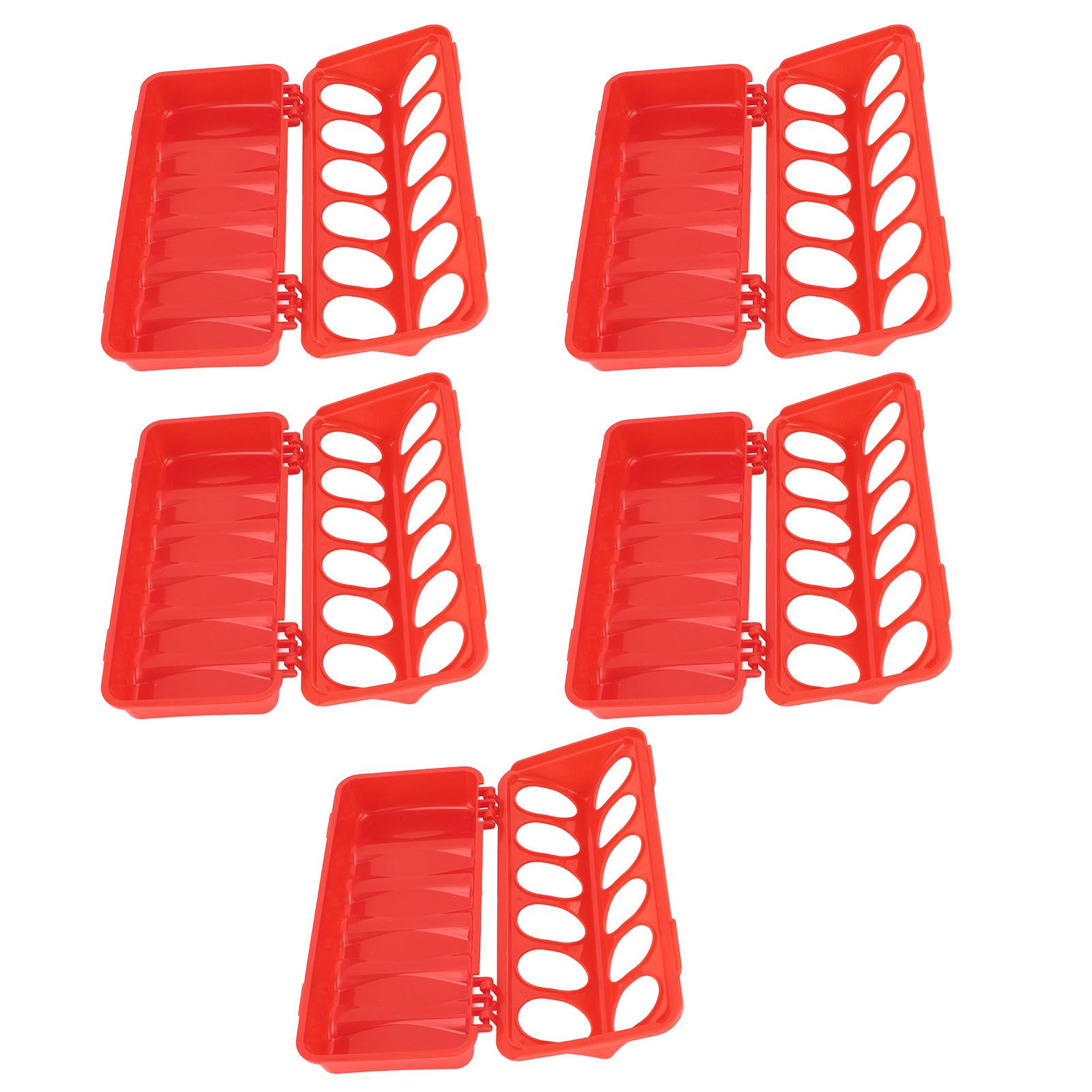 5pcs Flip Top Pigeon Feeder Anti Spill Feeding Tray No Waste No Mess Small view 8