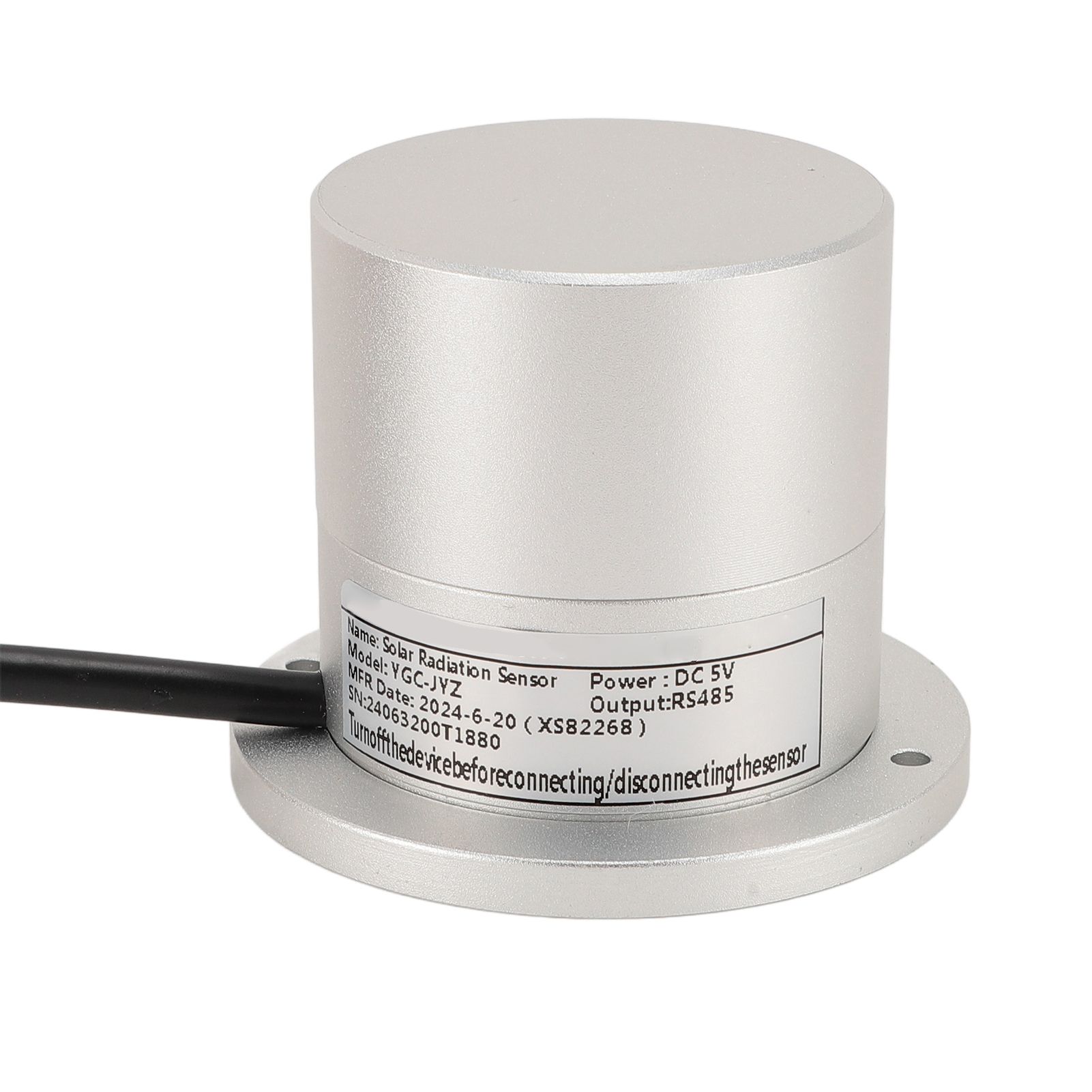 Total Solar Radiation Sensor 5V High Accuracy RS485 Photoelectric Solar view 2