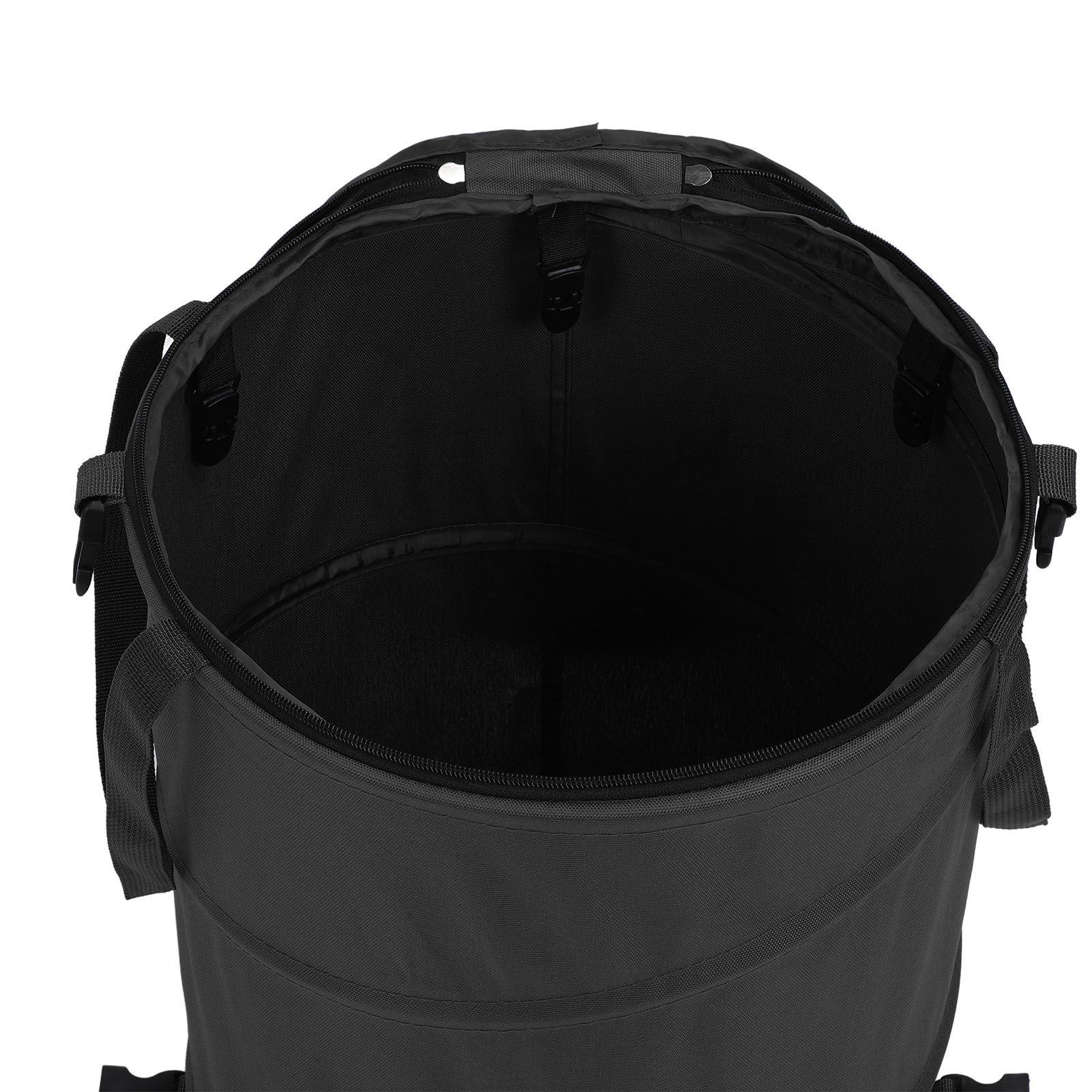 Camping Trash Can with Zippered Lid 24 Gallons Large Capacity Foldable view 2