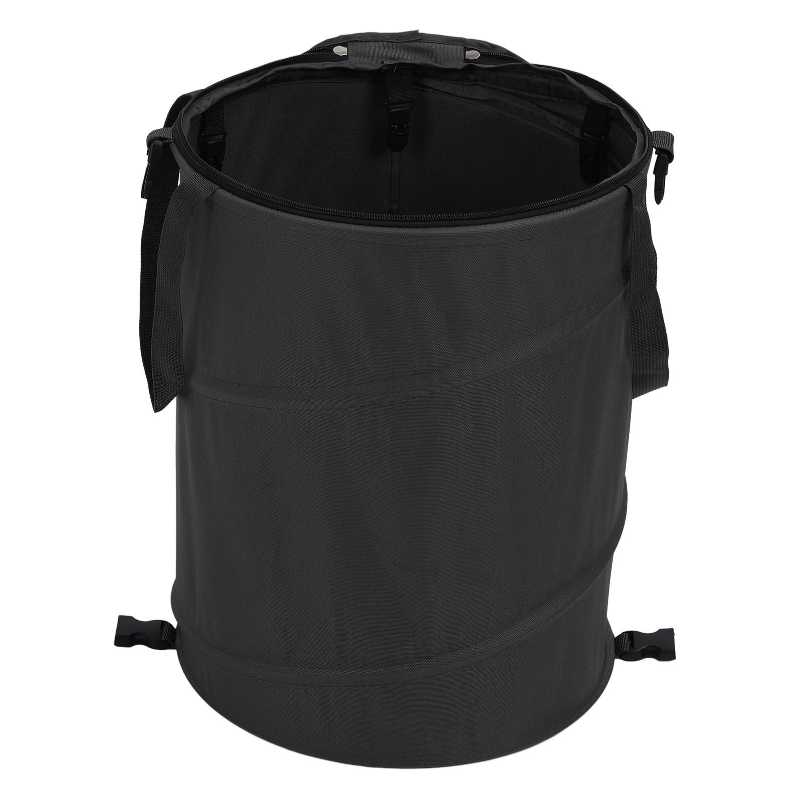 Camping Trash Can with Zippered Lid 24 Gallons Large Capacity Foldable view 4